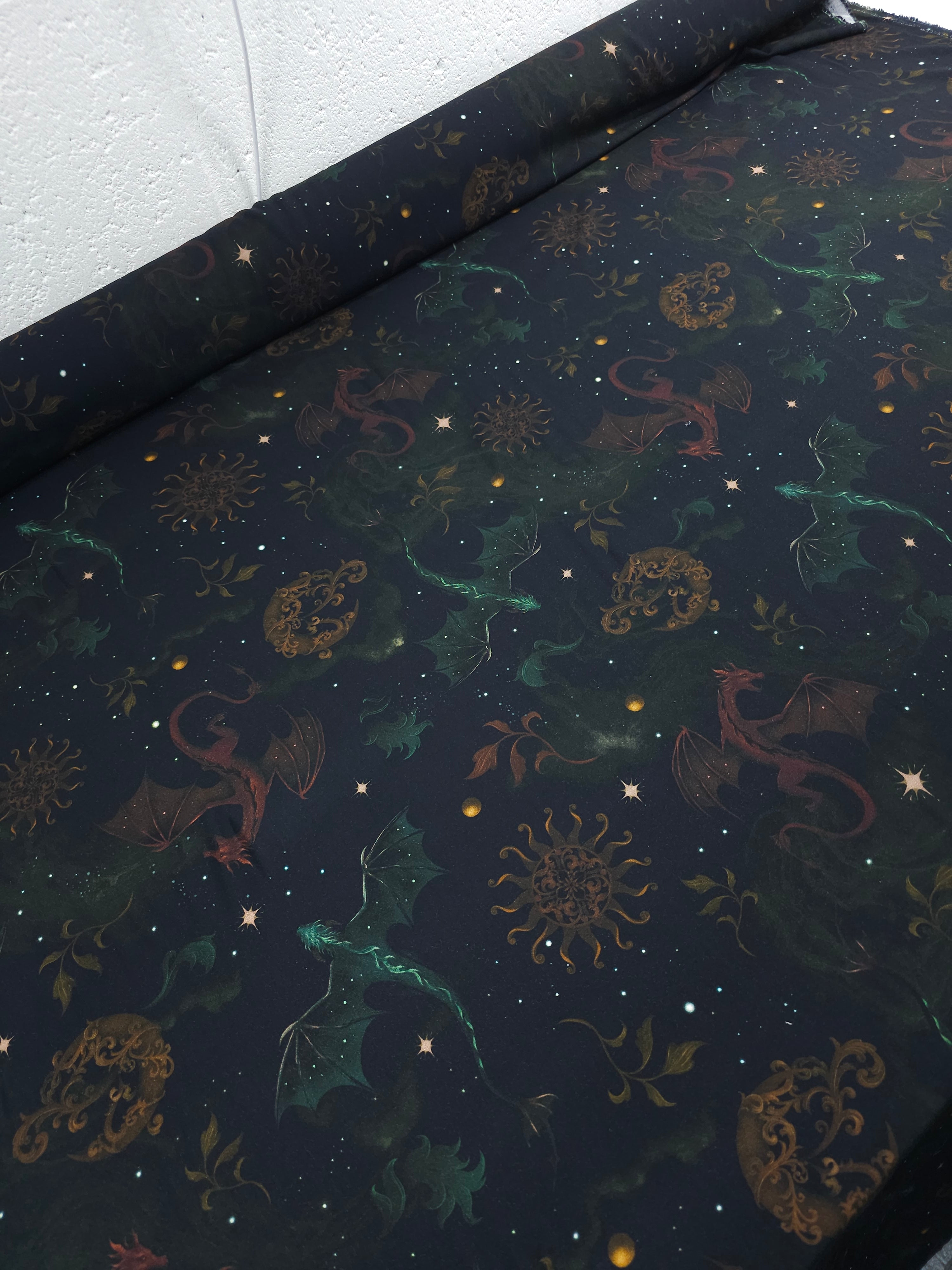 Mythical Dragons Viscose Challis