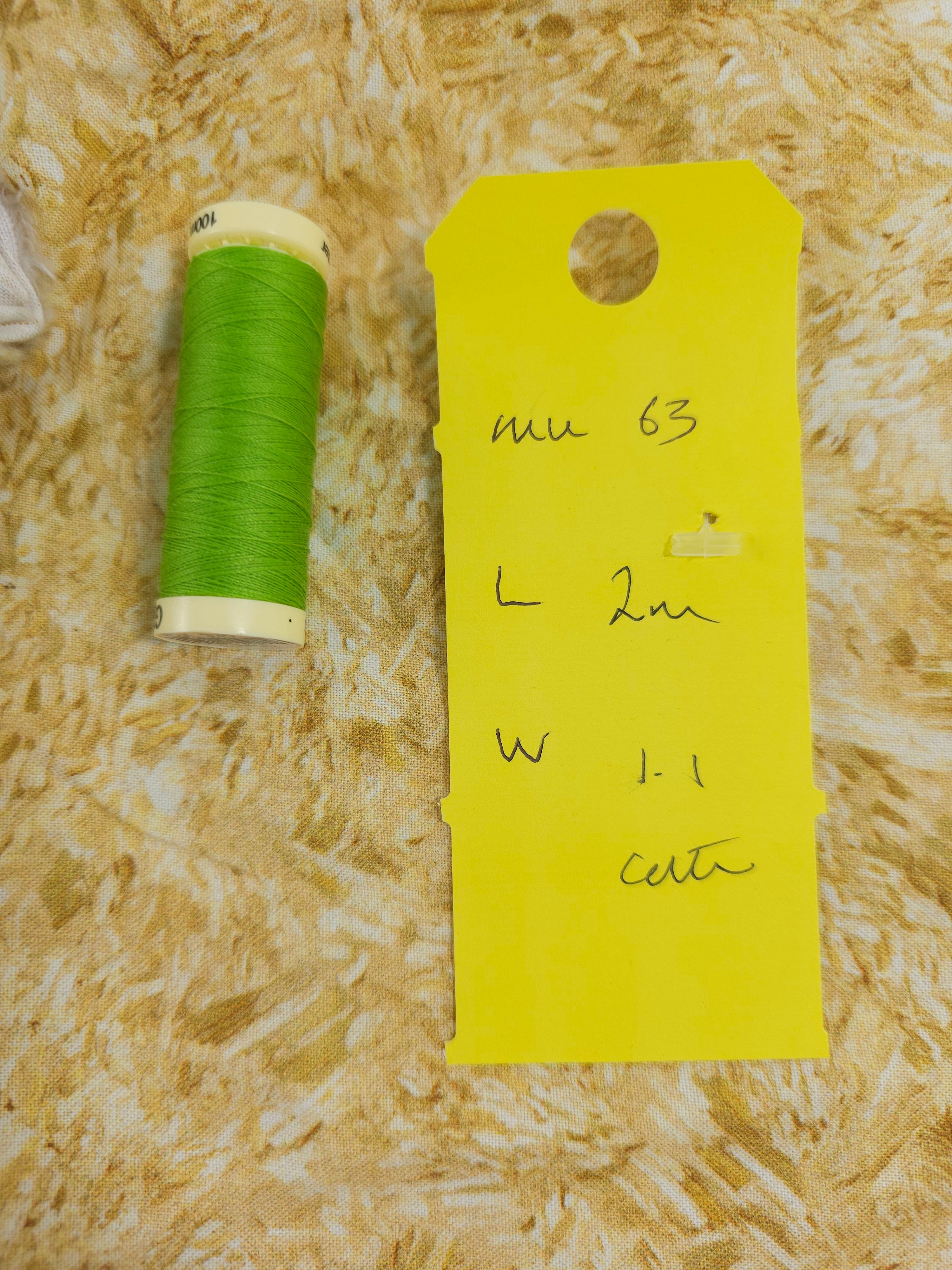 Butter yellow paint Cotton- 2m piece