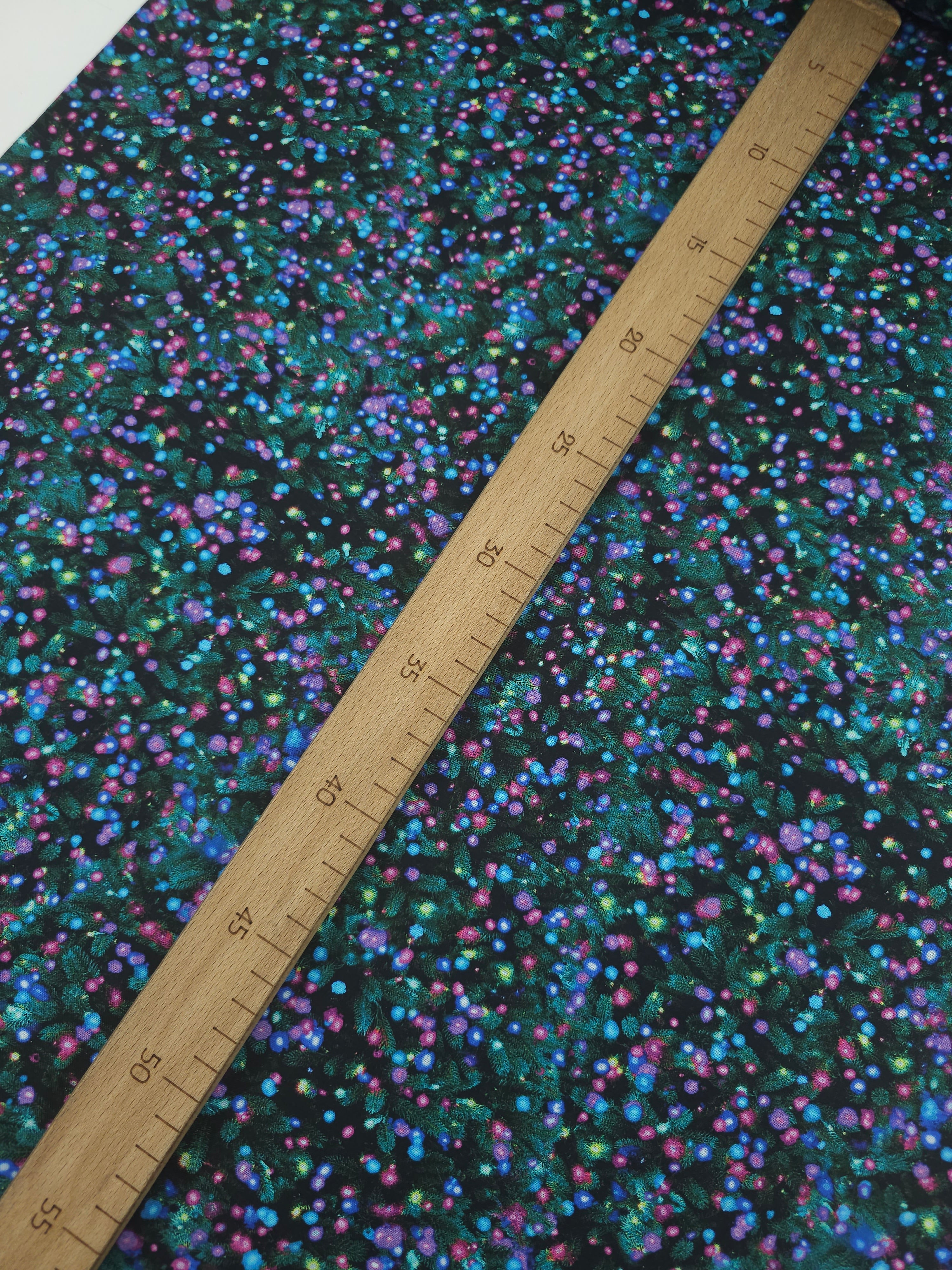 Christmas Tree Lights 100% Cotton