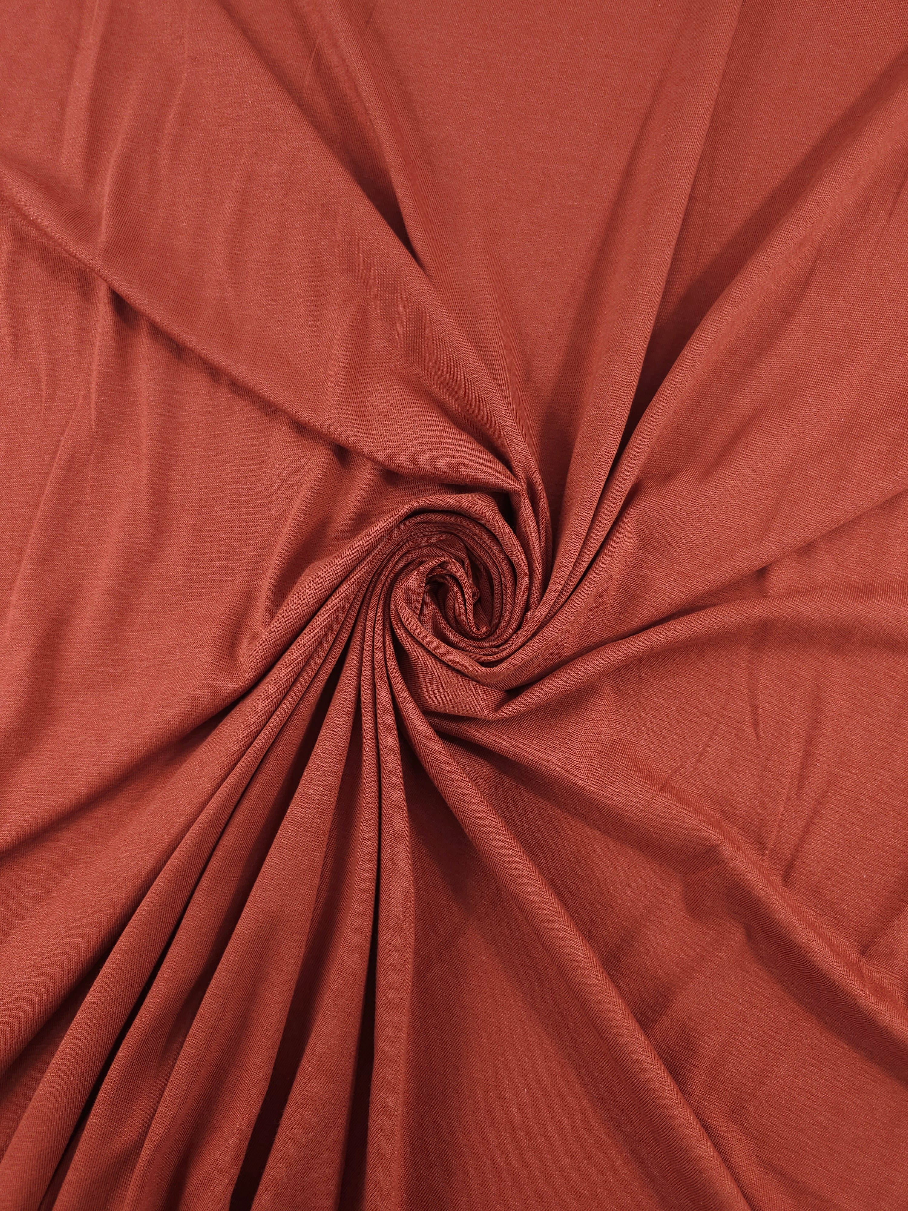 Rust Organic Bamboo Cotton Jersey