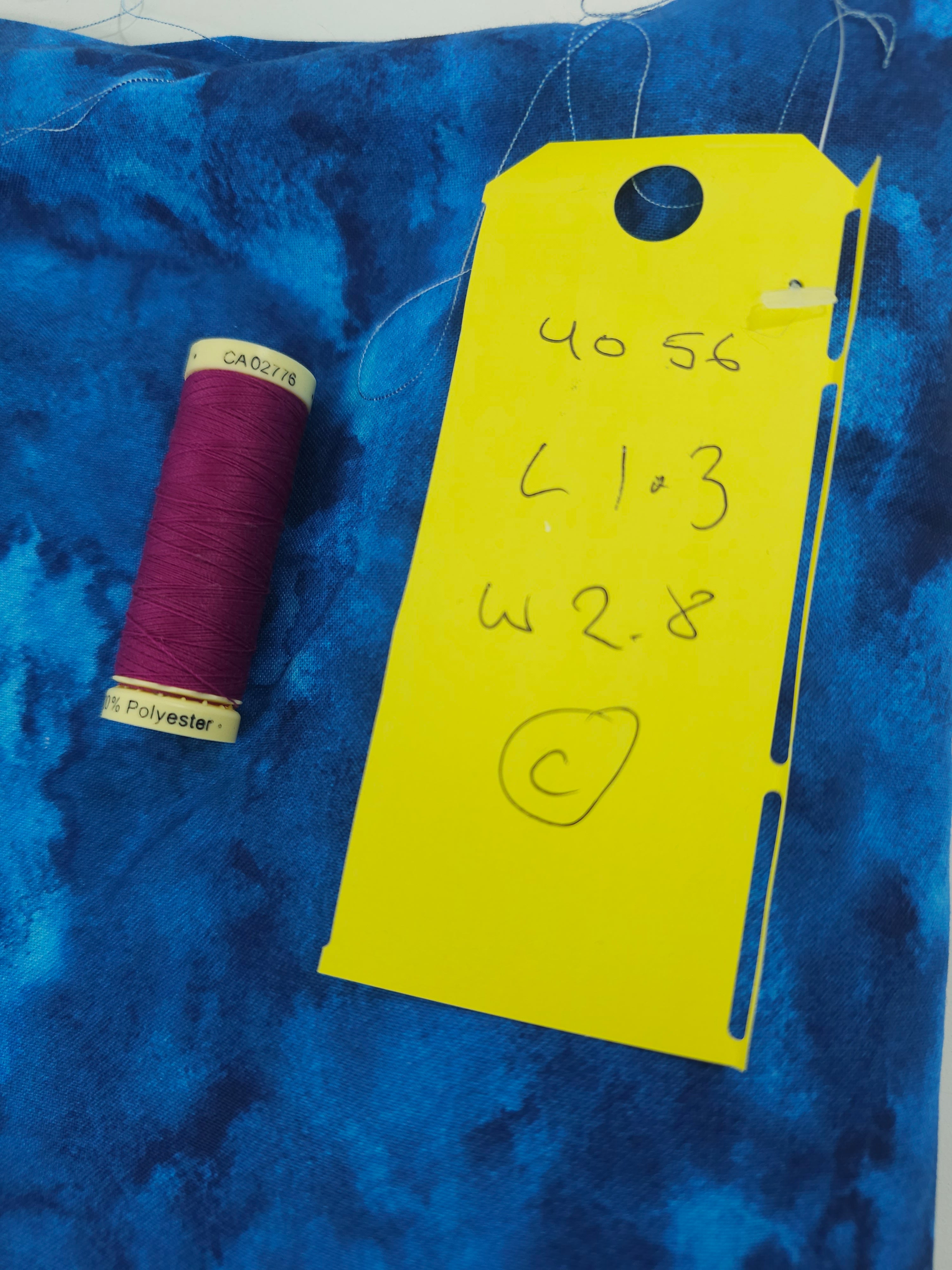 Indian blue clouds Cotton- 1.3m piece