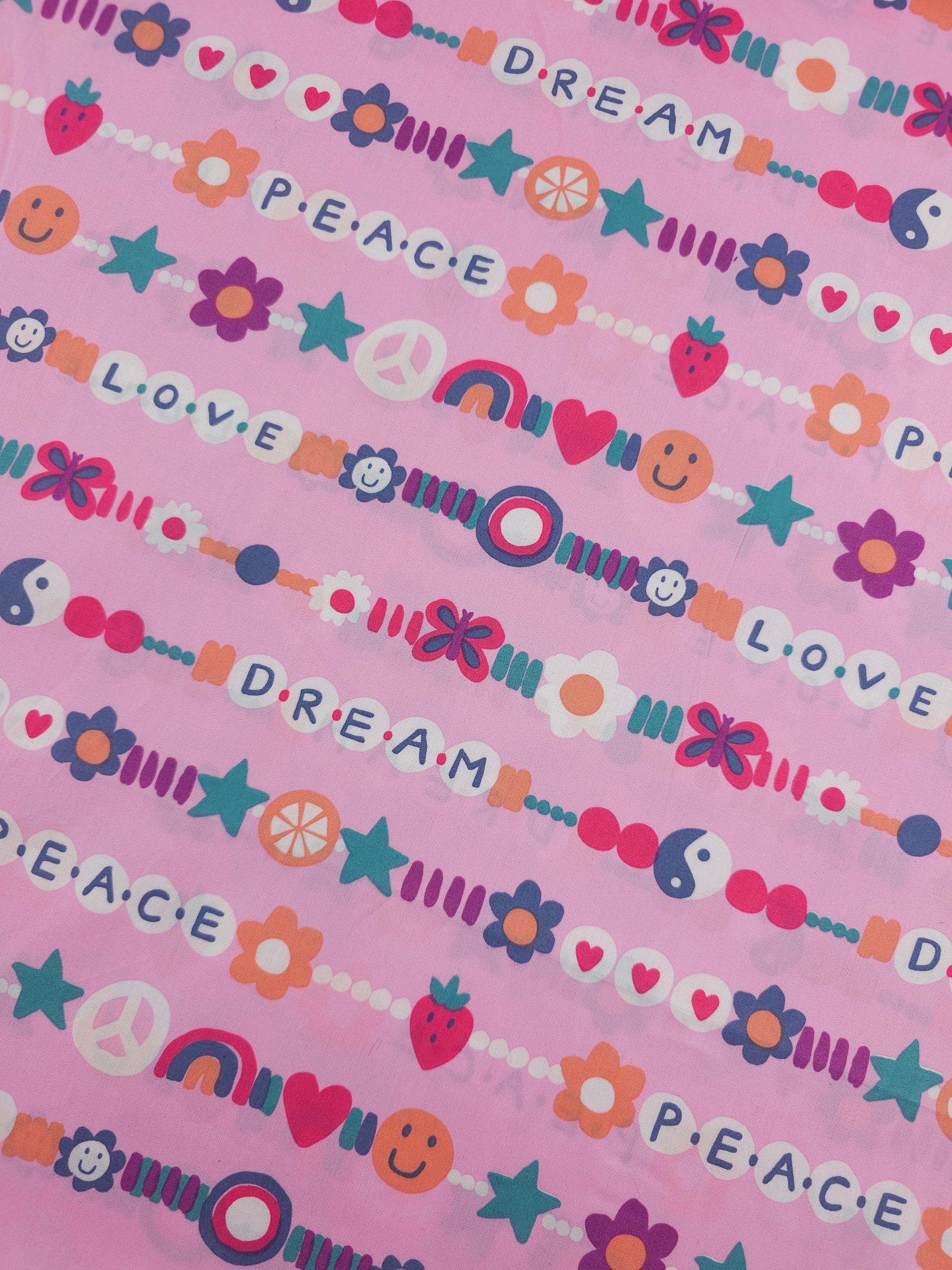 Pink Friendship Chain 100% Cotton 60"