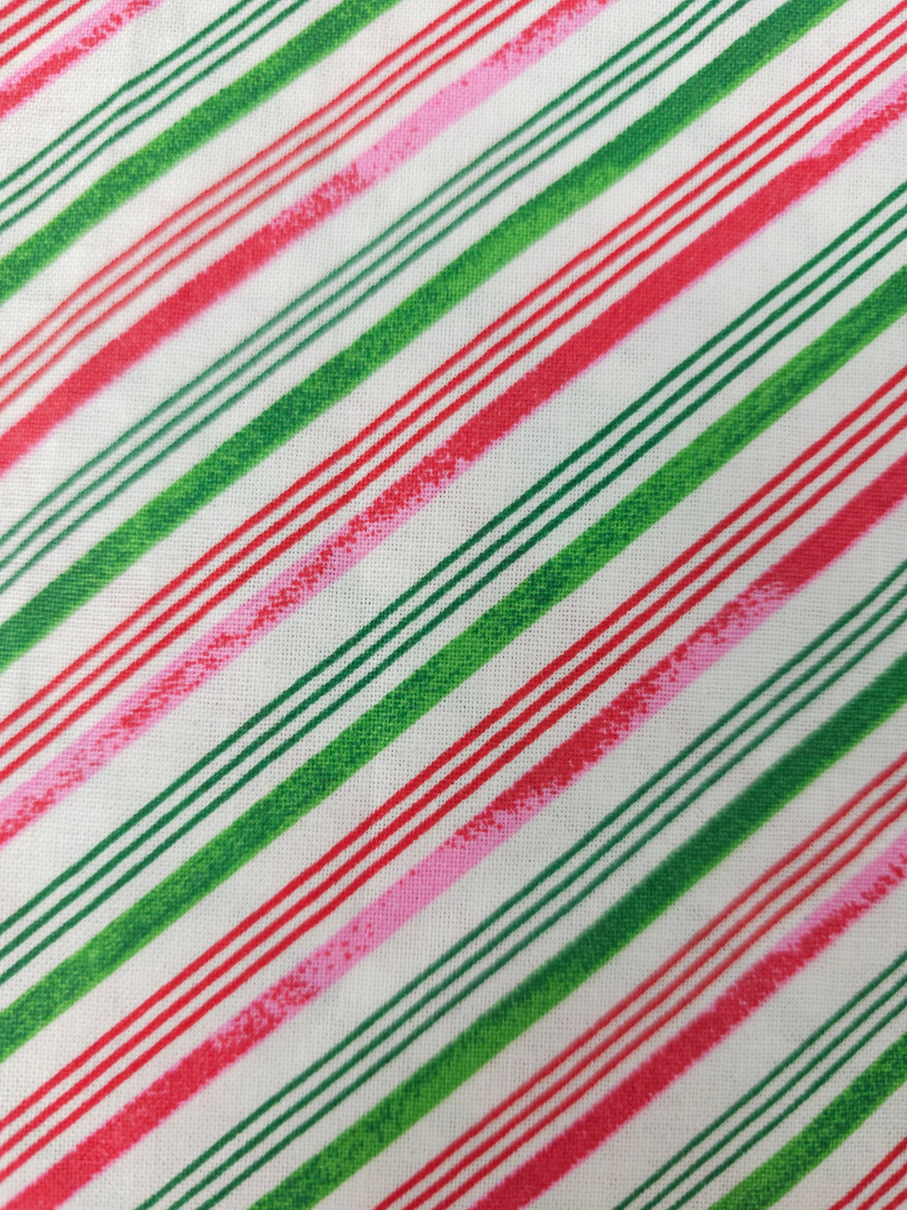 Candycane stripe Cotton- 2.2m piece