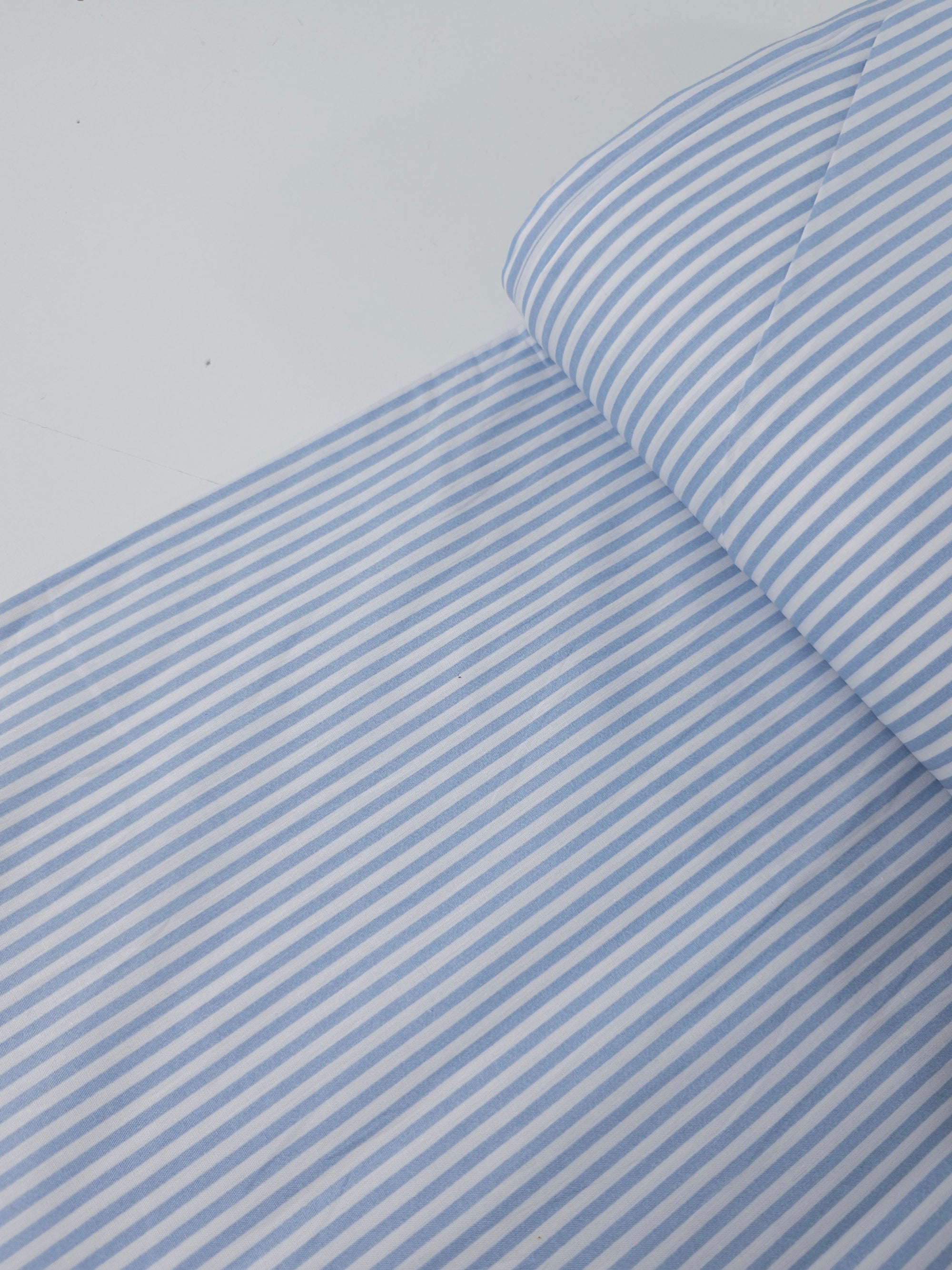 Baby Blue Stripe 100% Cotton *EXTRA WIDE*