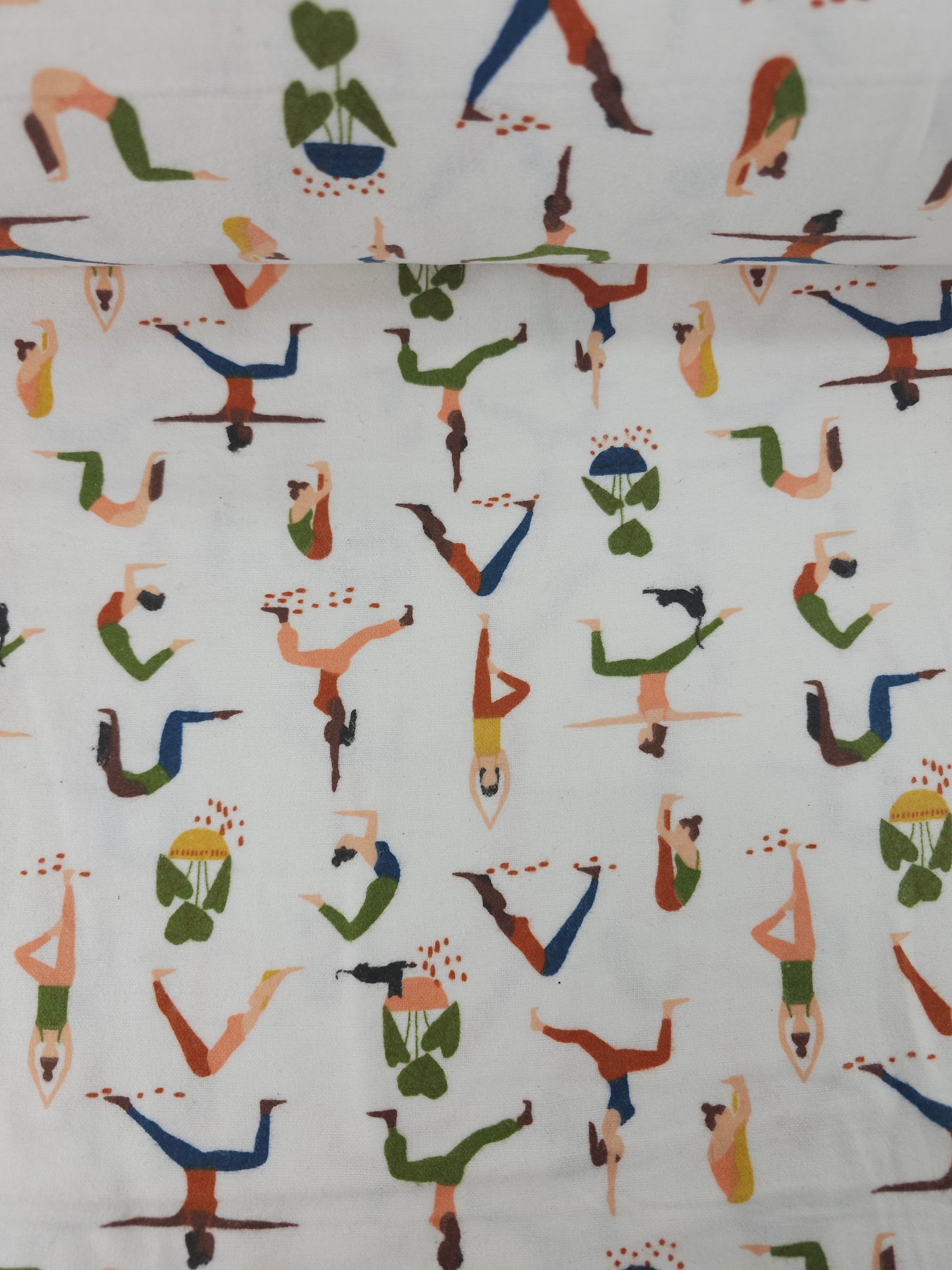 Yoga Poses Lightweight Flannel Cotton