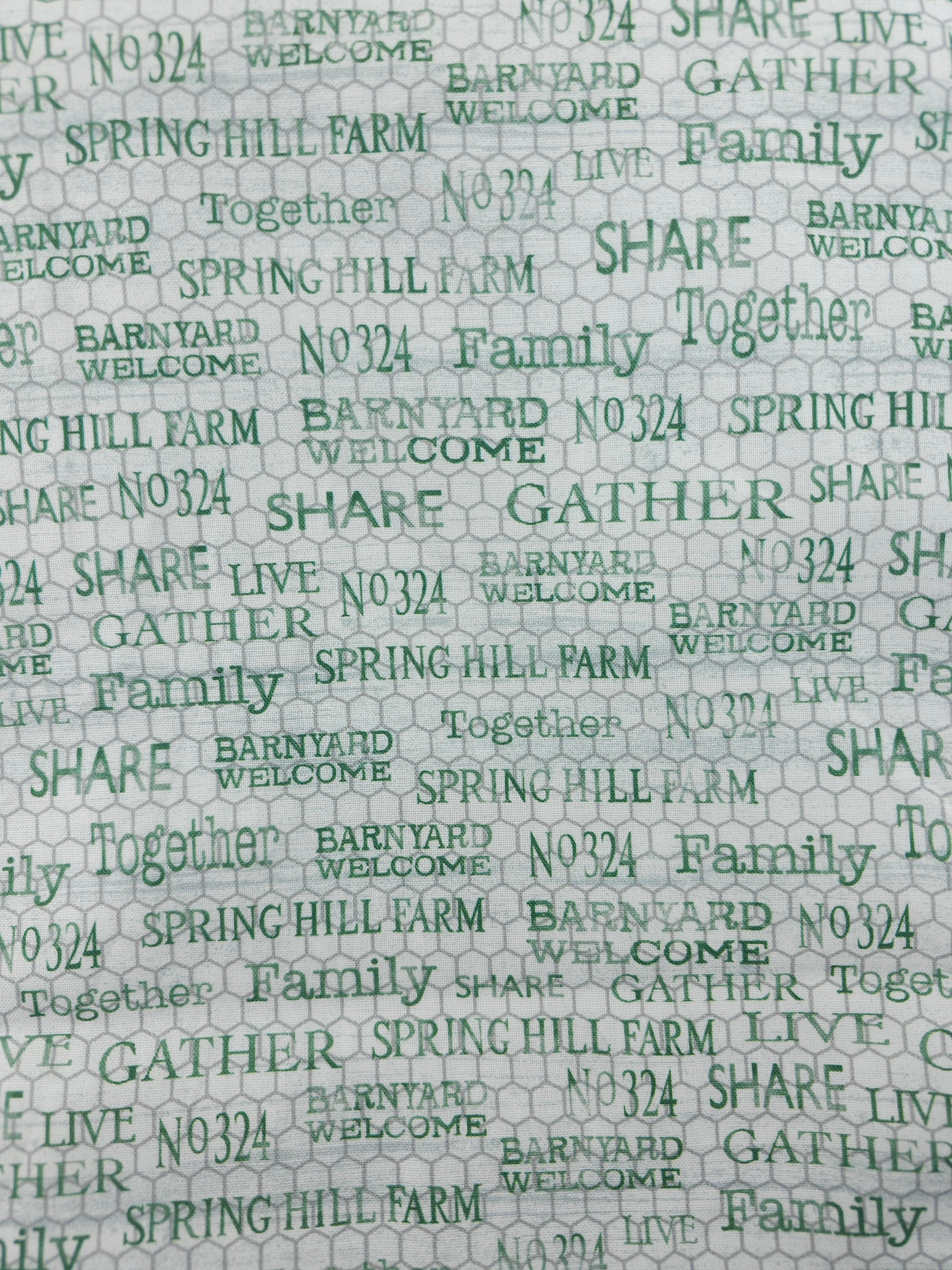 Spring hill farm Cotton- 4.4m piece