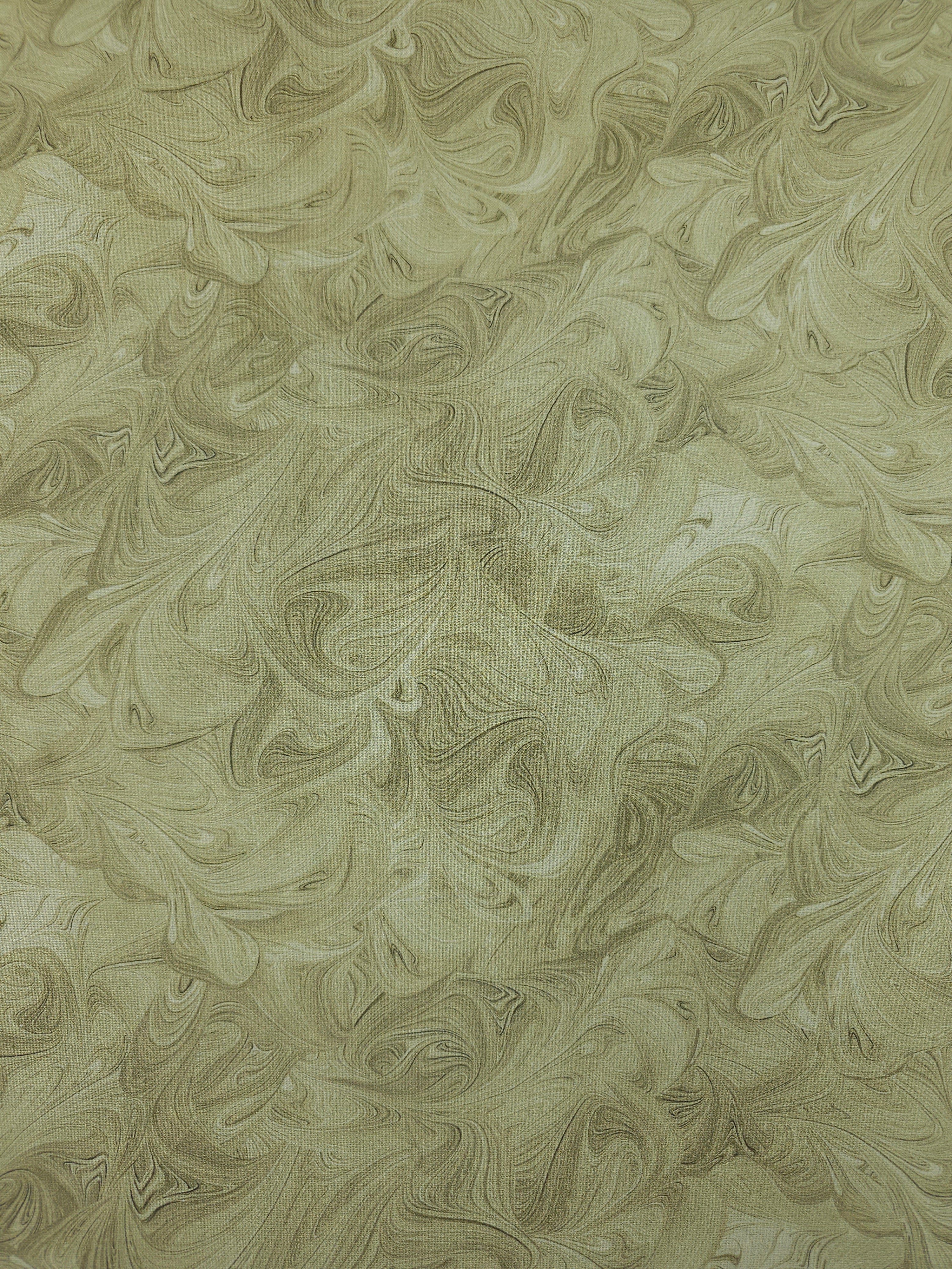 Pale Lemon Grass Marble Swirl 100% Cotton 114" *EXTRA WIDE*