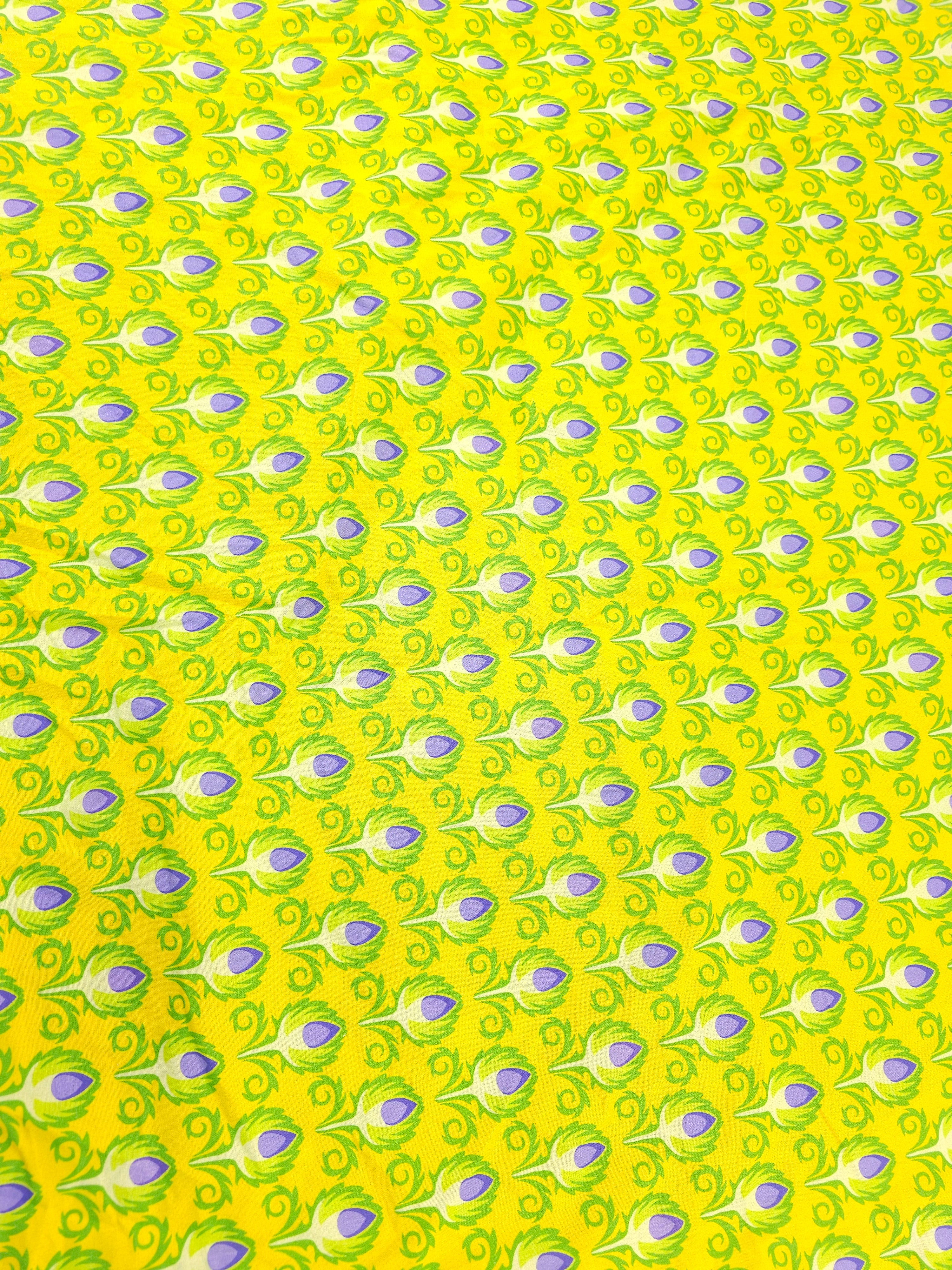Yellow artichoke Cotton- 1.7m piece