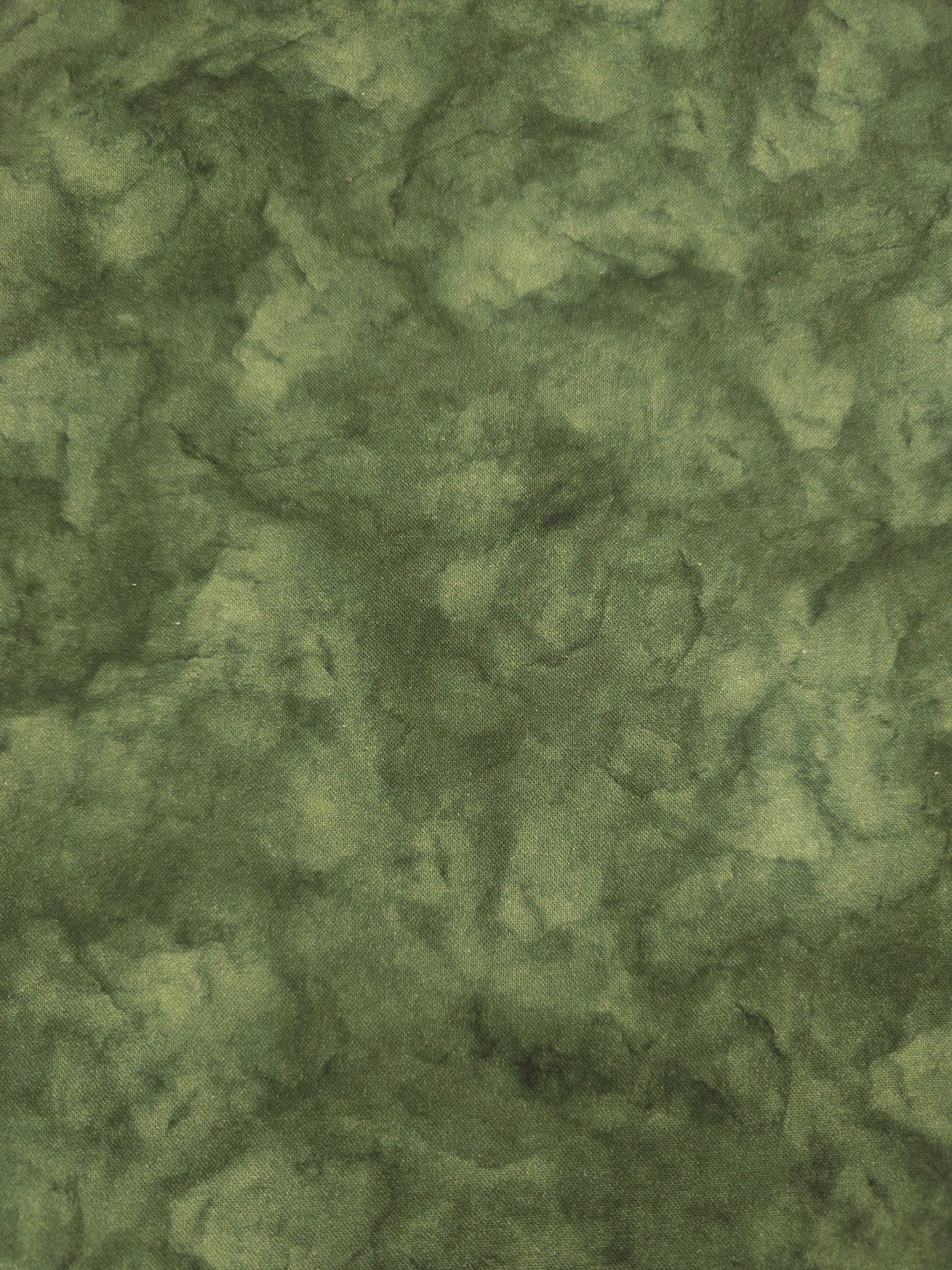 Moss Green Smokey Marble 100% Cotton