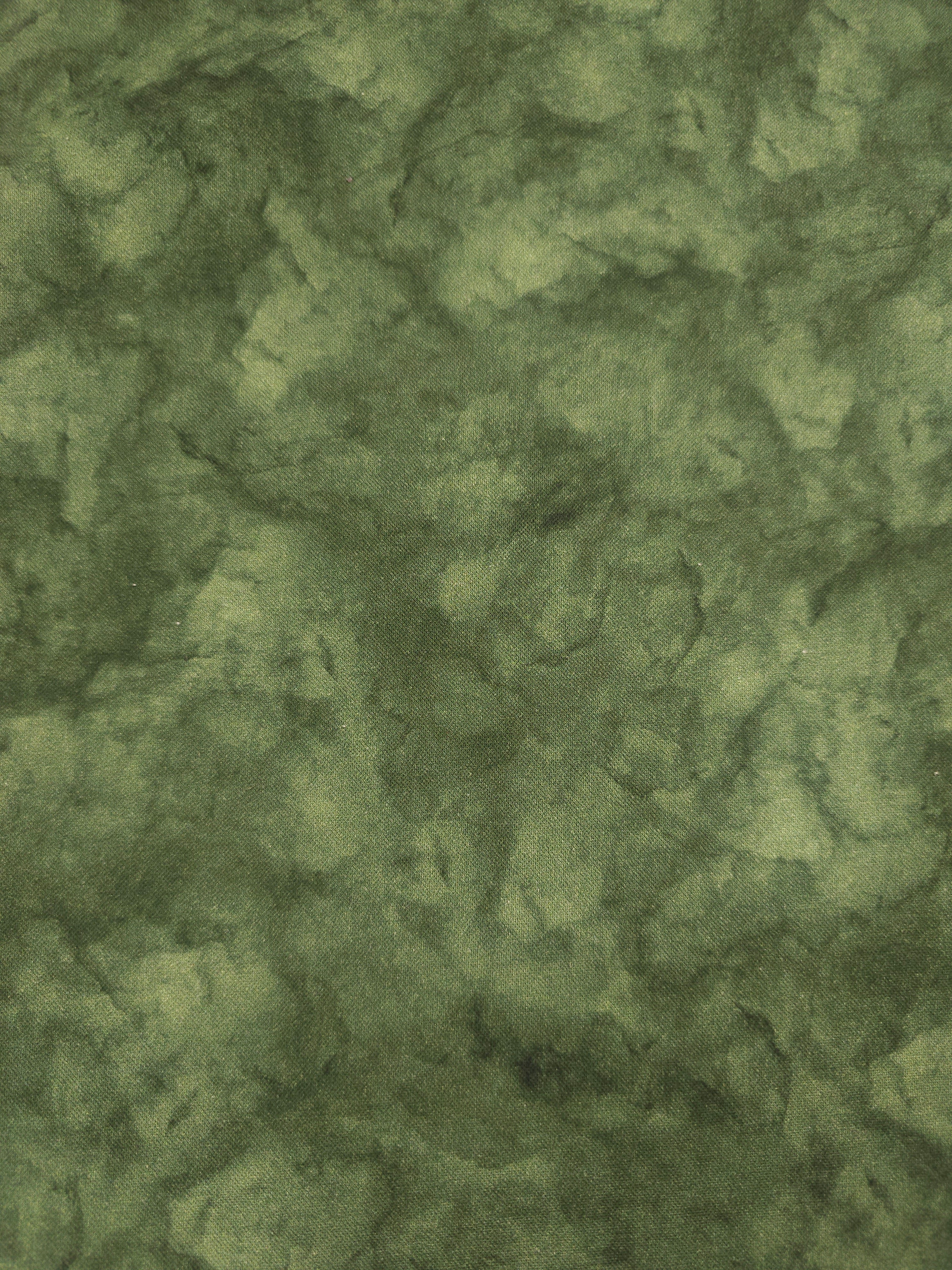 Moss Green Smokey Marble 100% Cotton