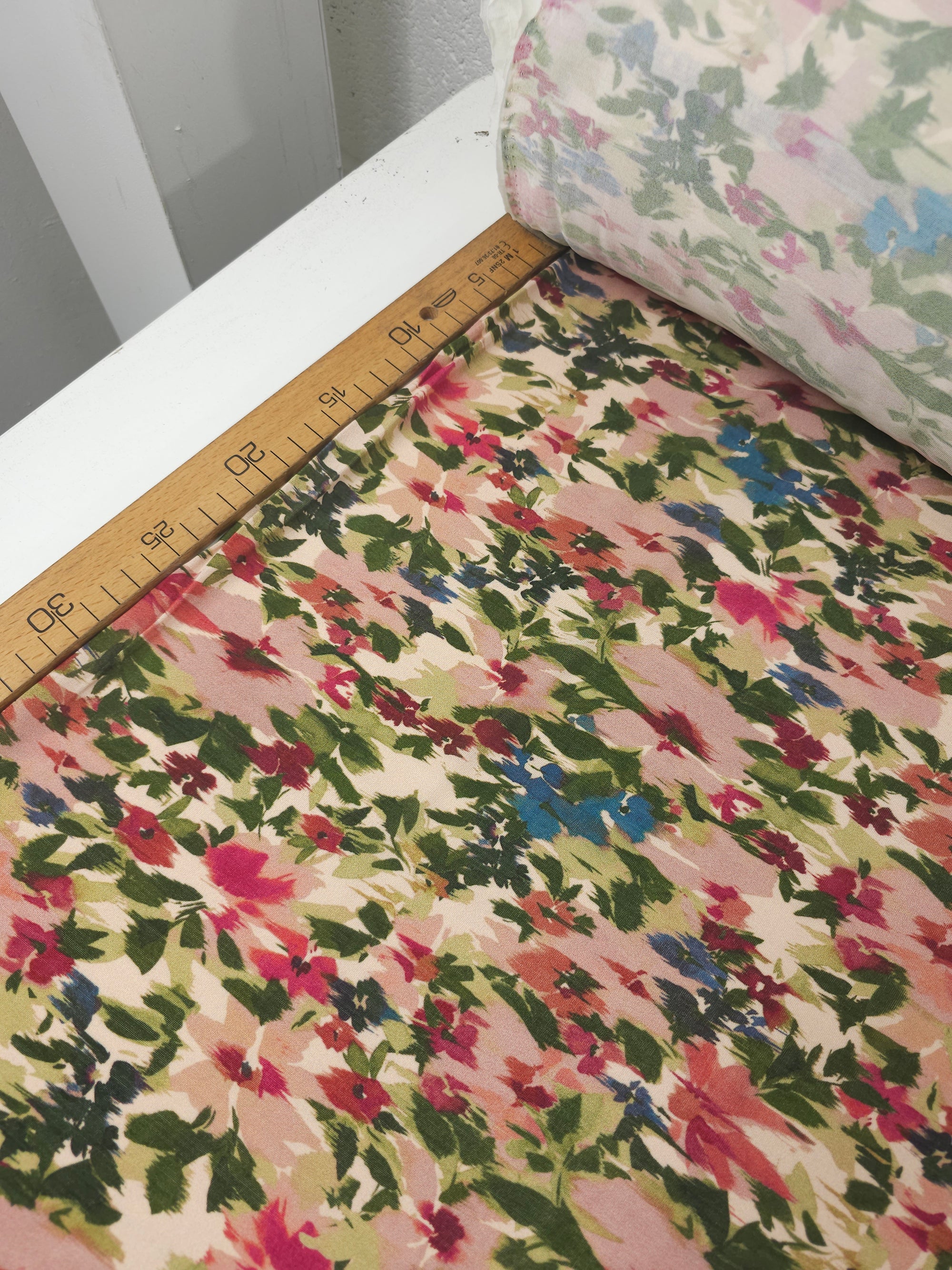Watercolour Floral Wonder Slinky Rayon Jersey *FARM RIO*