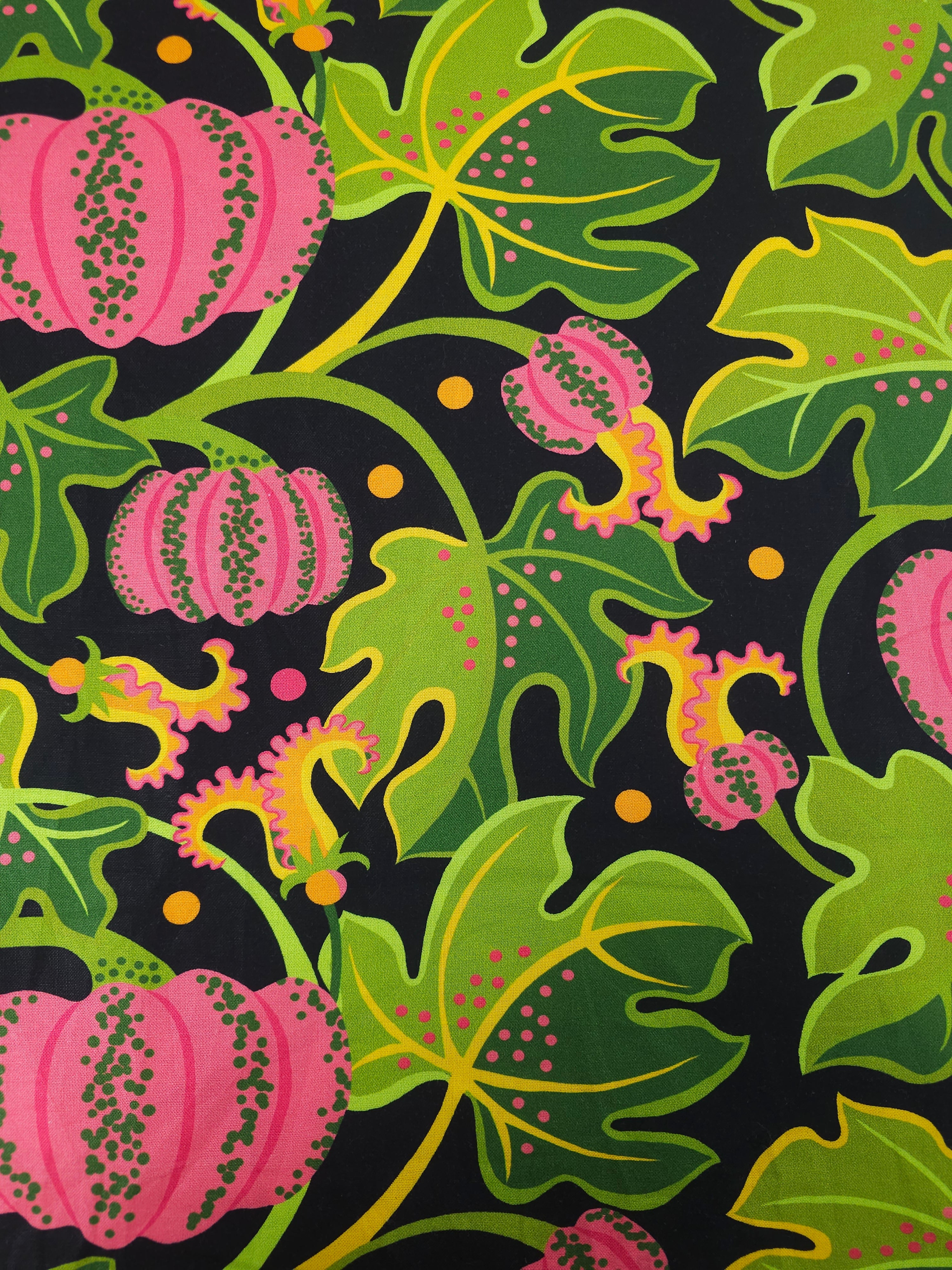 Abstract Pumpkin Patch 100% Cotton - Jane Sassaman x Free Spirit
