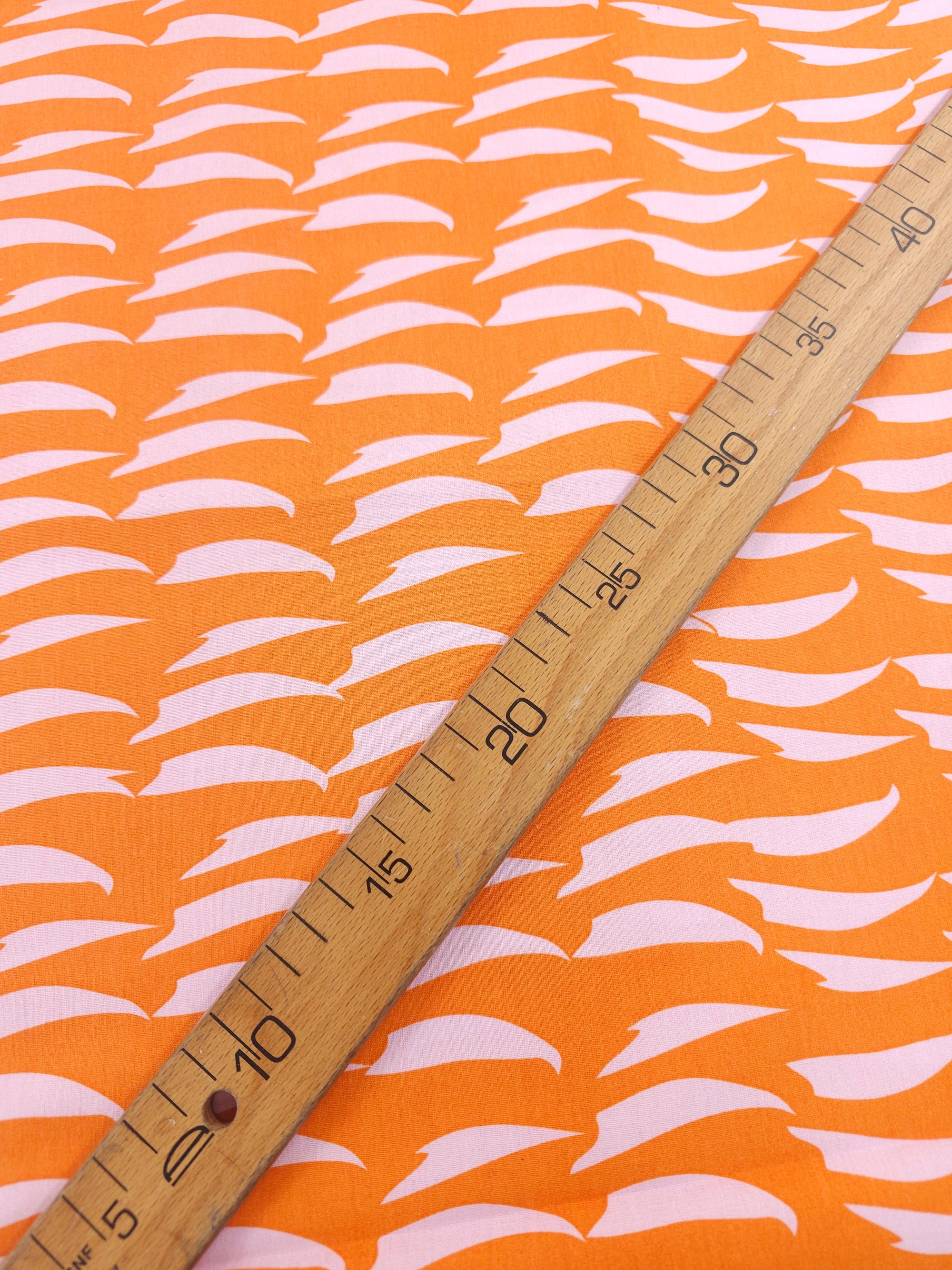 Orange Pink Stripe 100% Cotton 86” - Ikea *EXTRA WIDE*