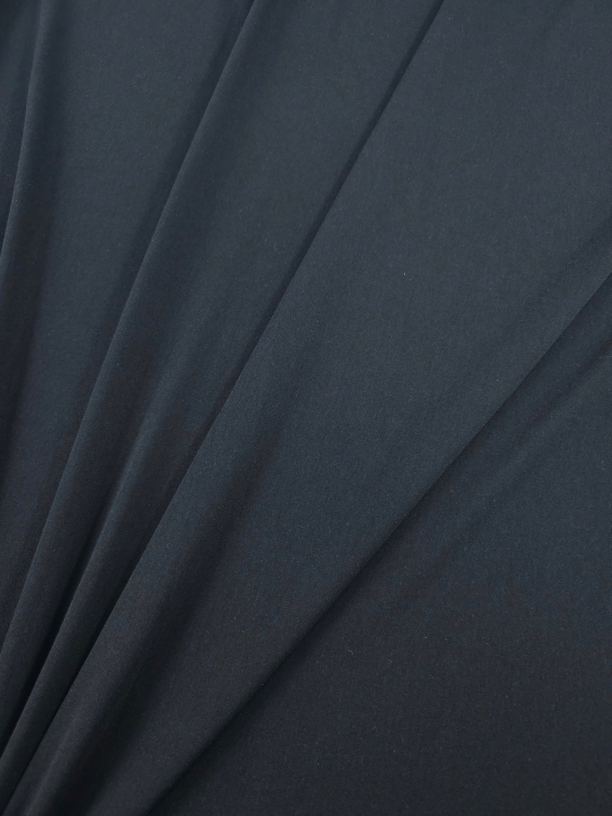 Black Organic Bamboo Cotton Jersey