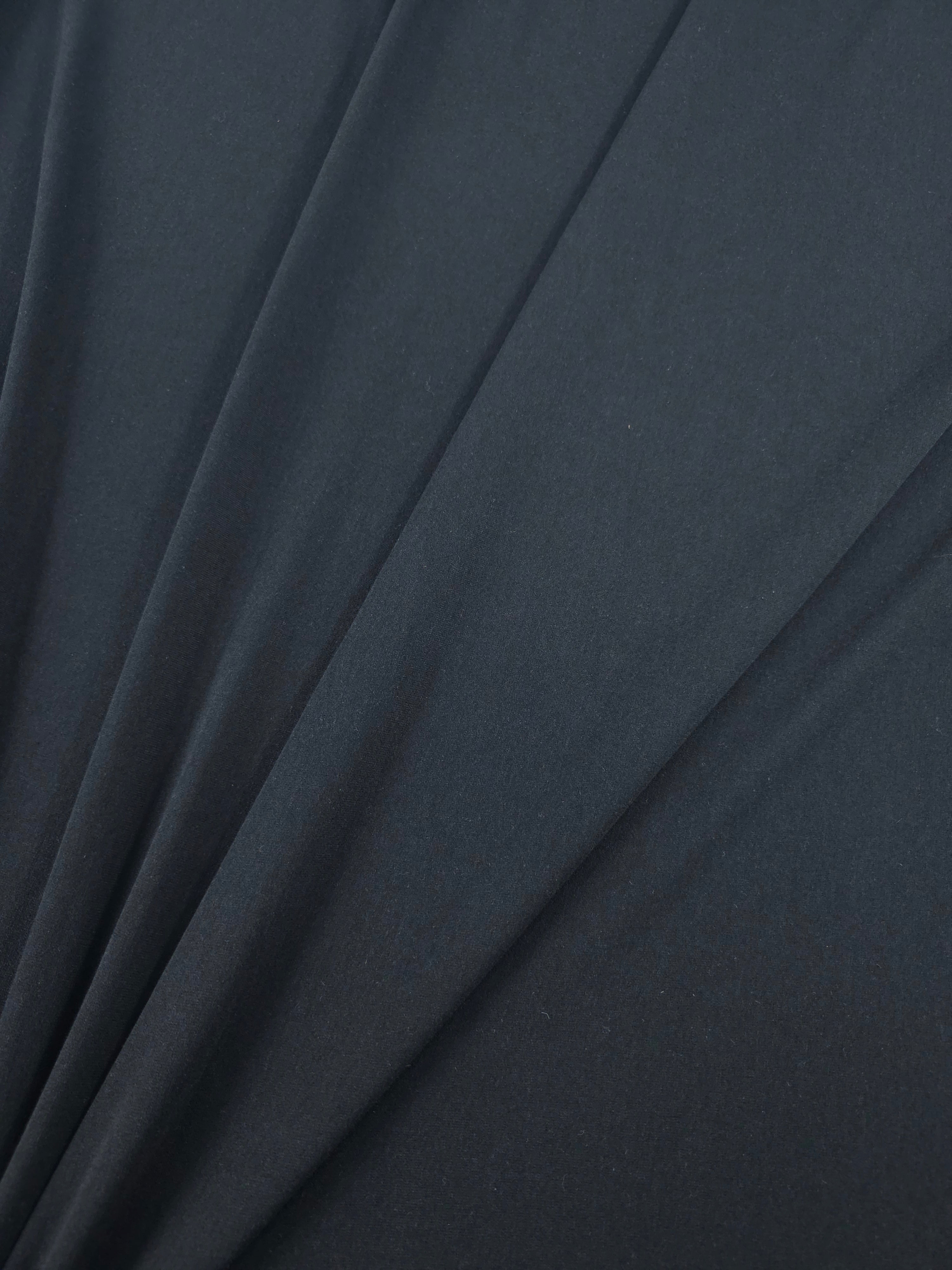 Black Organic Bamboo Cotton Jersey