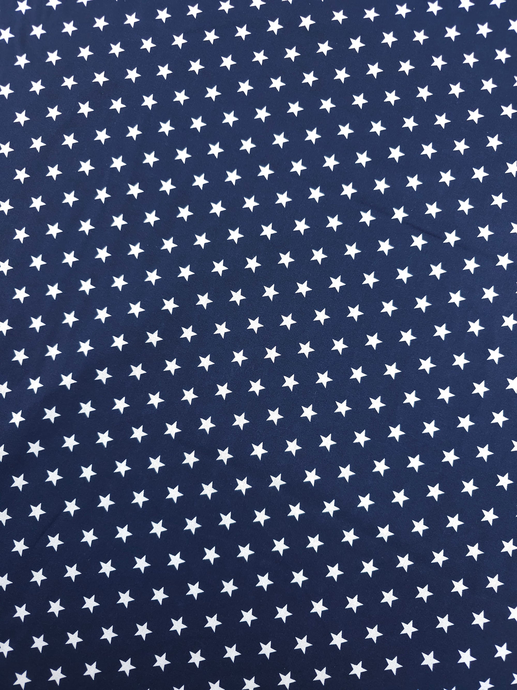 Navy Petit Stars Lightweight Cotton 60"