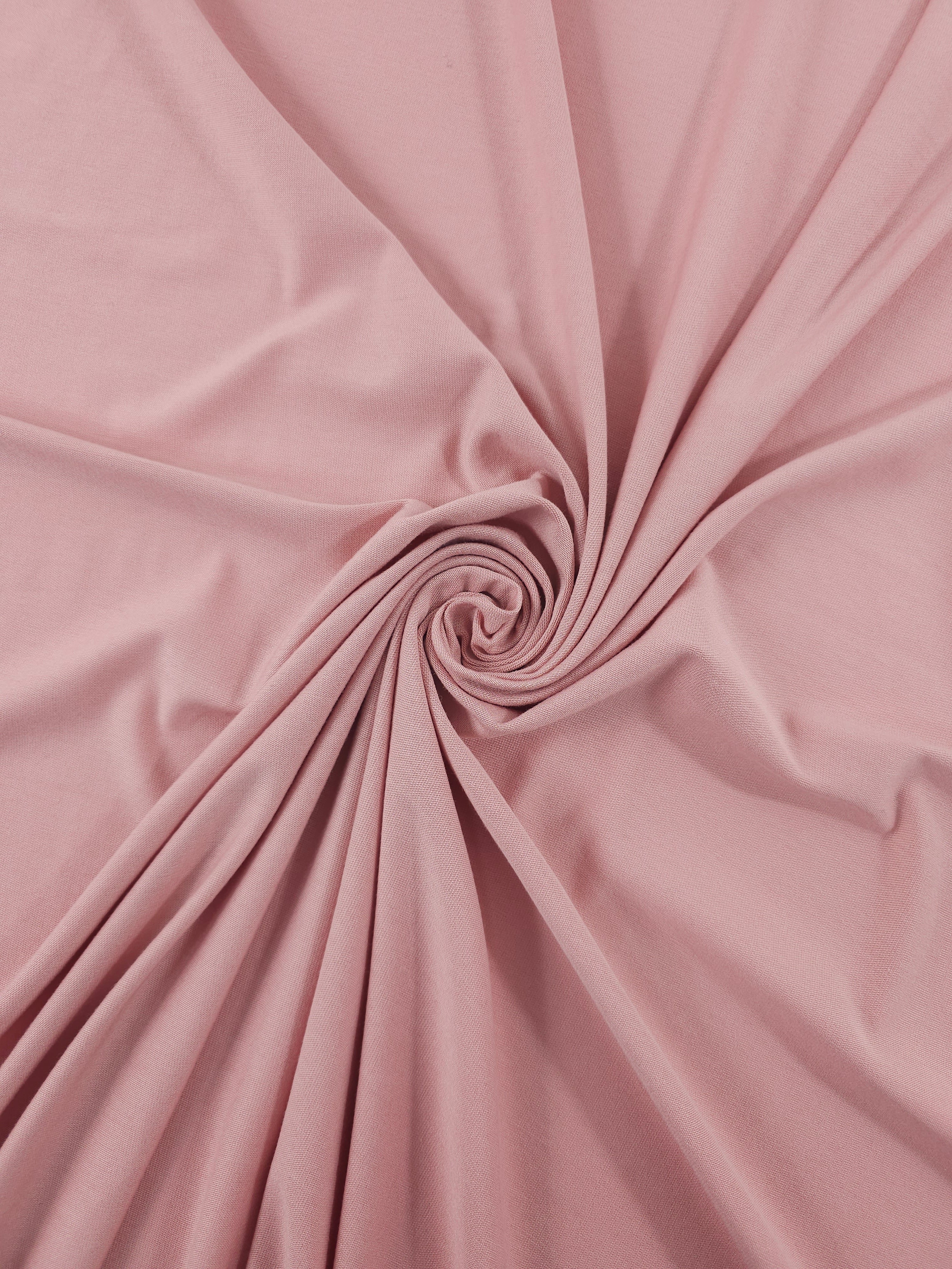 Washed Pink Organic Bamboo Cotton Jersey