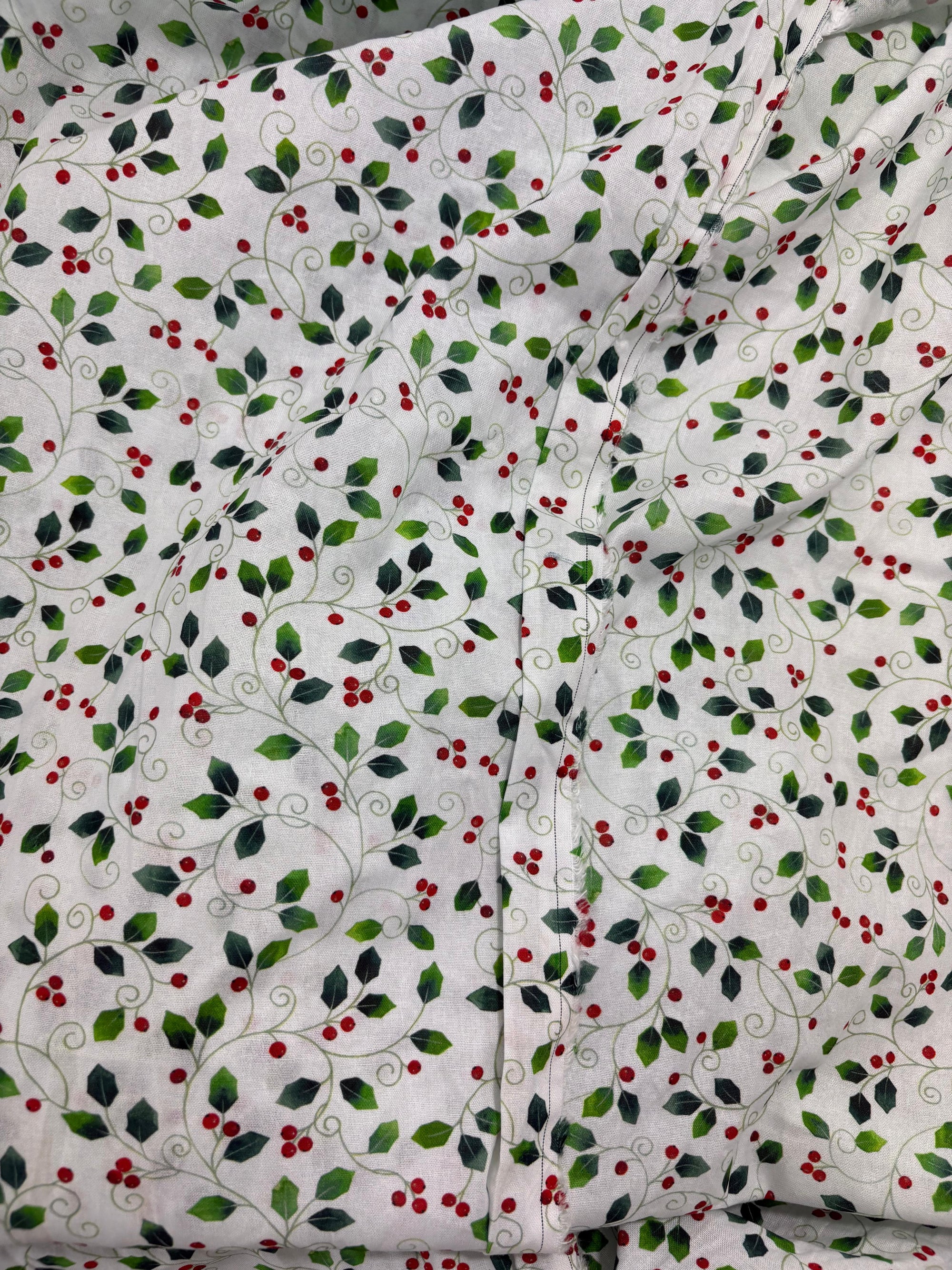 Cherries! 100% Cotton - 3.3m Piece (Damage on image)