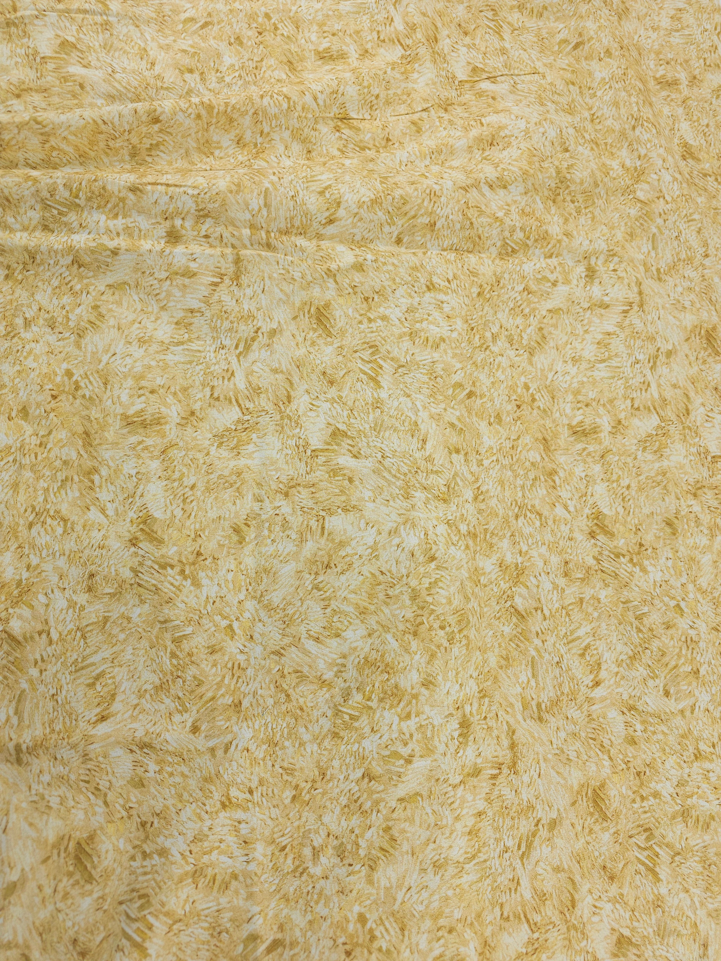 Butter yellow paint Cotton- 2m piece
