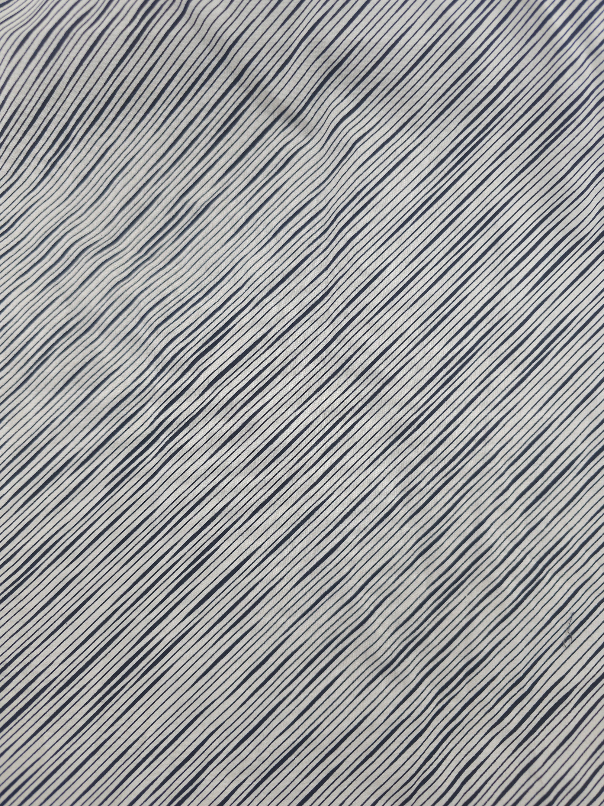 Thin diagonal striped Cotton- 3.9m piece