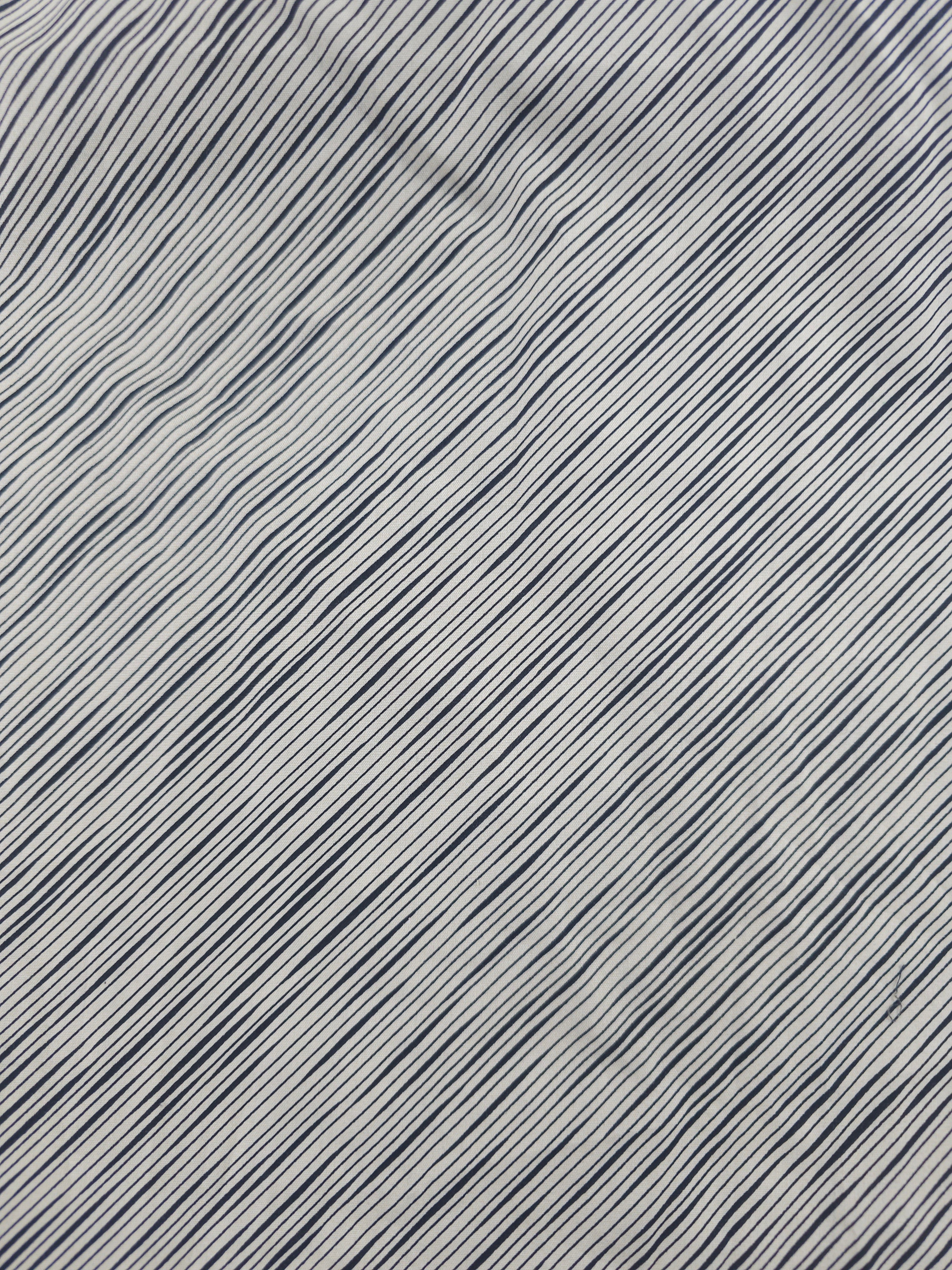 Thin diagonal striped Cotton- 3.9m piece