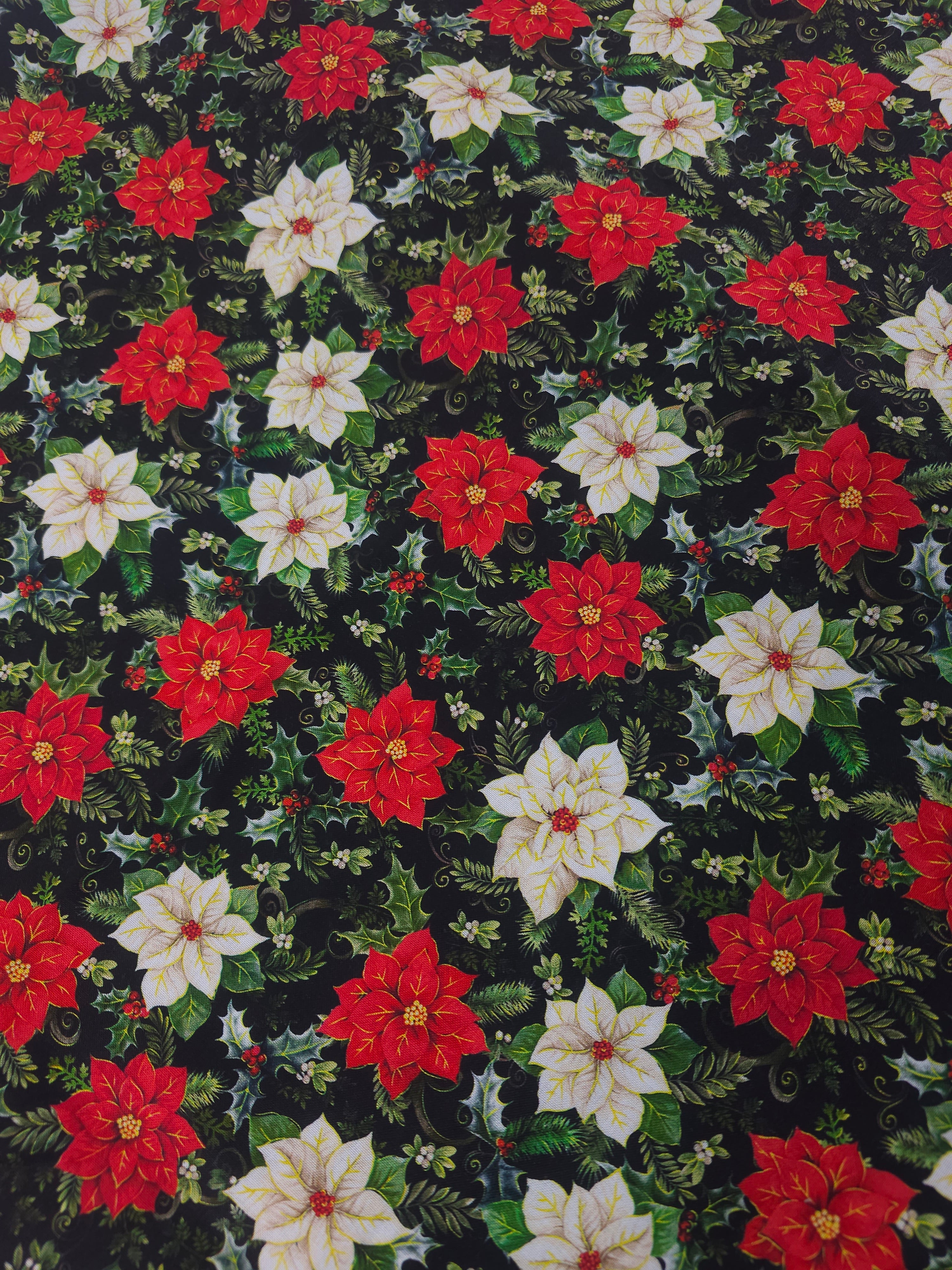 Winter rose Cotton- 2.2m piece