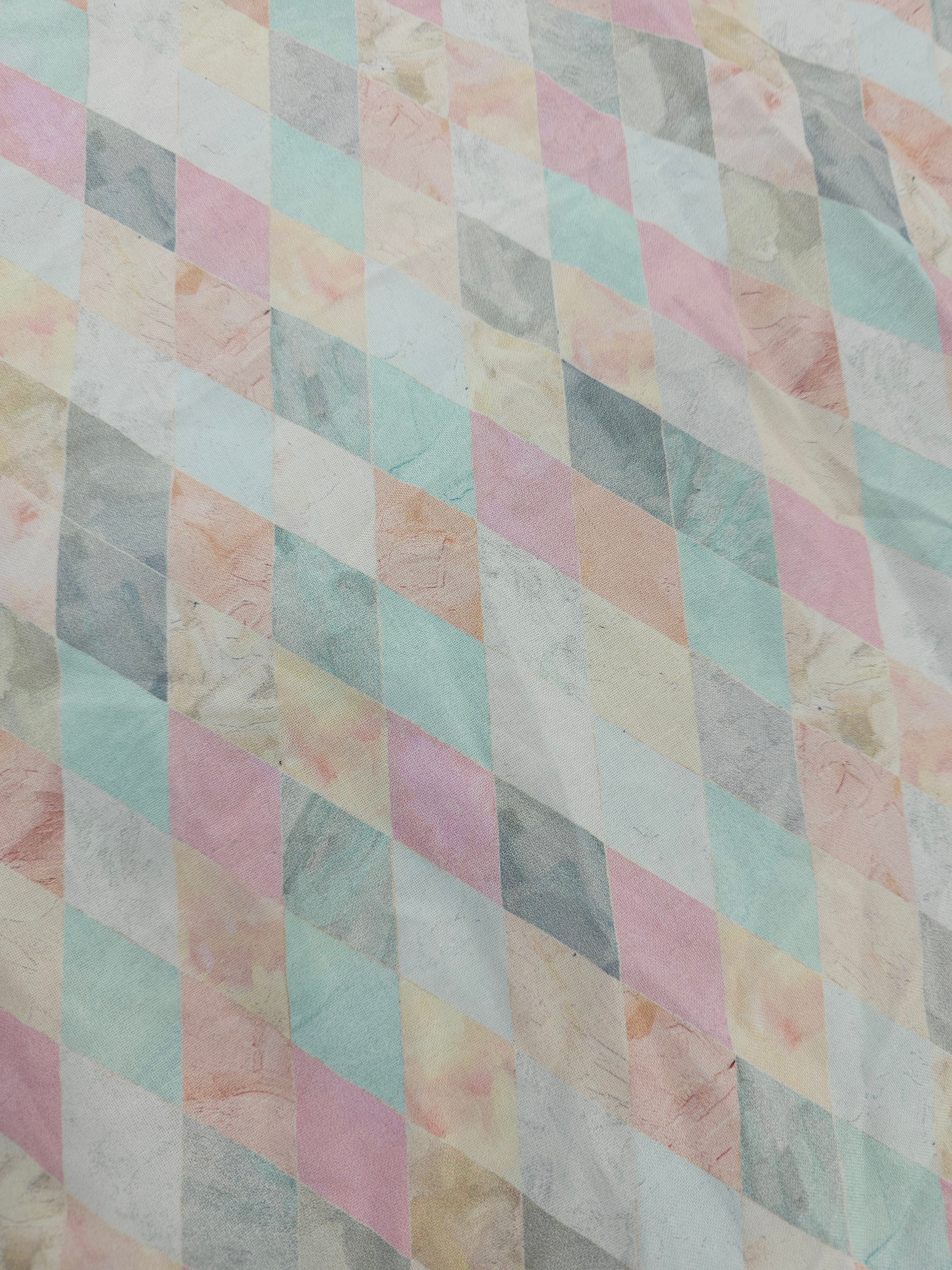 Pastel diamond Cotton- 2.5m piece
