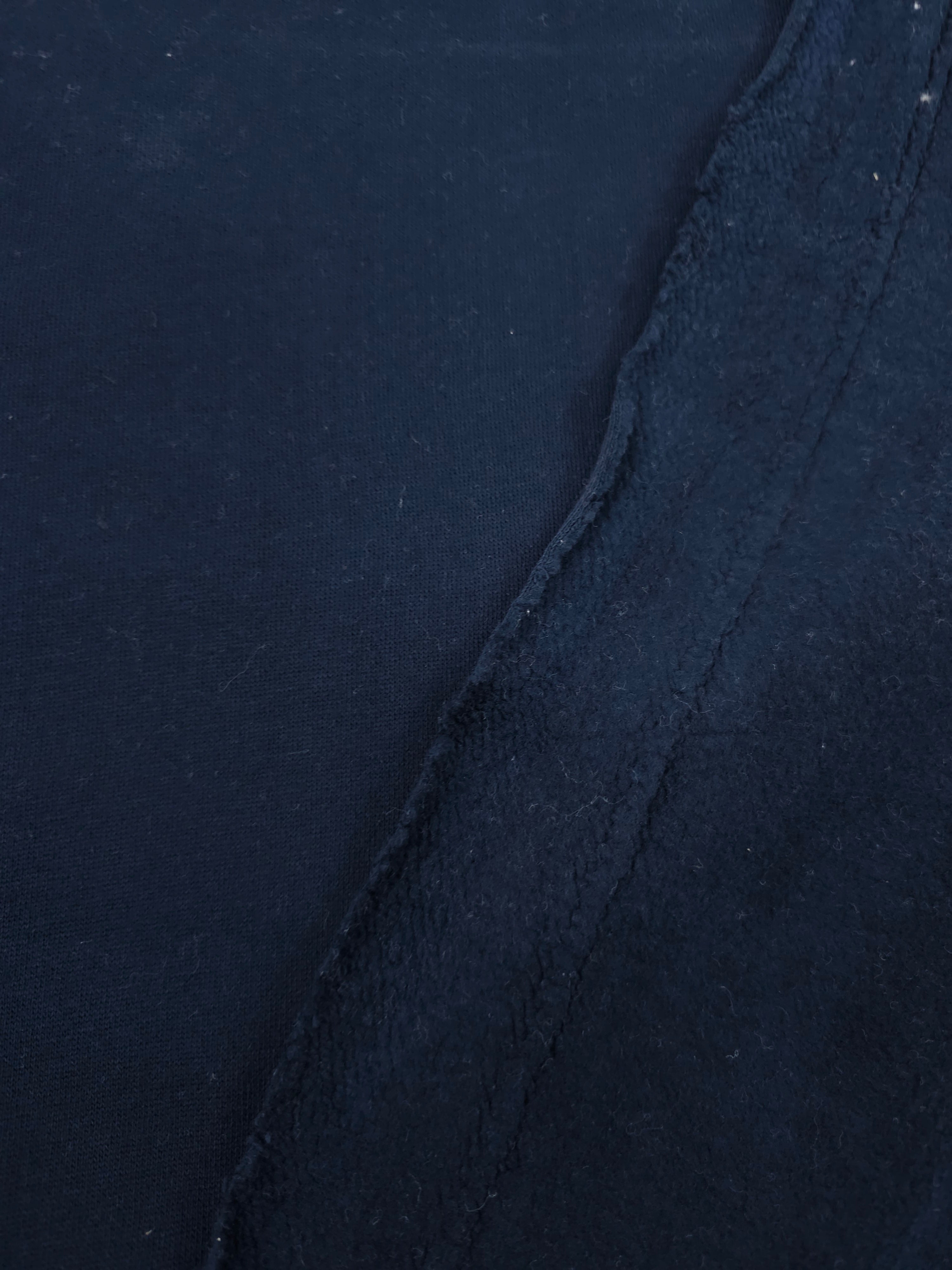 Dark Navy Fleece Backed Terry