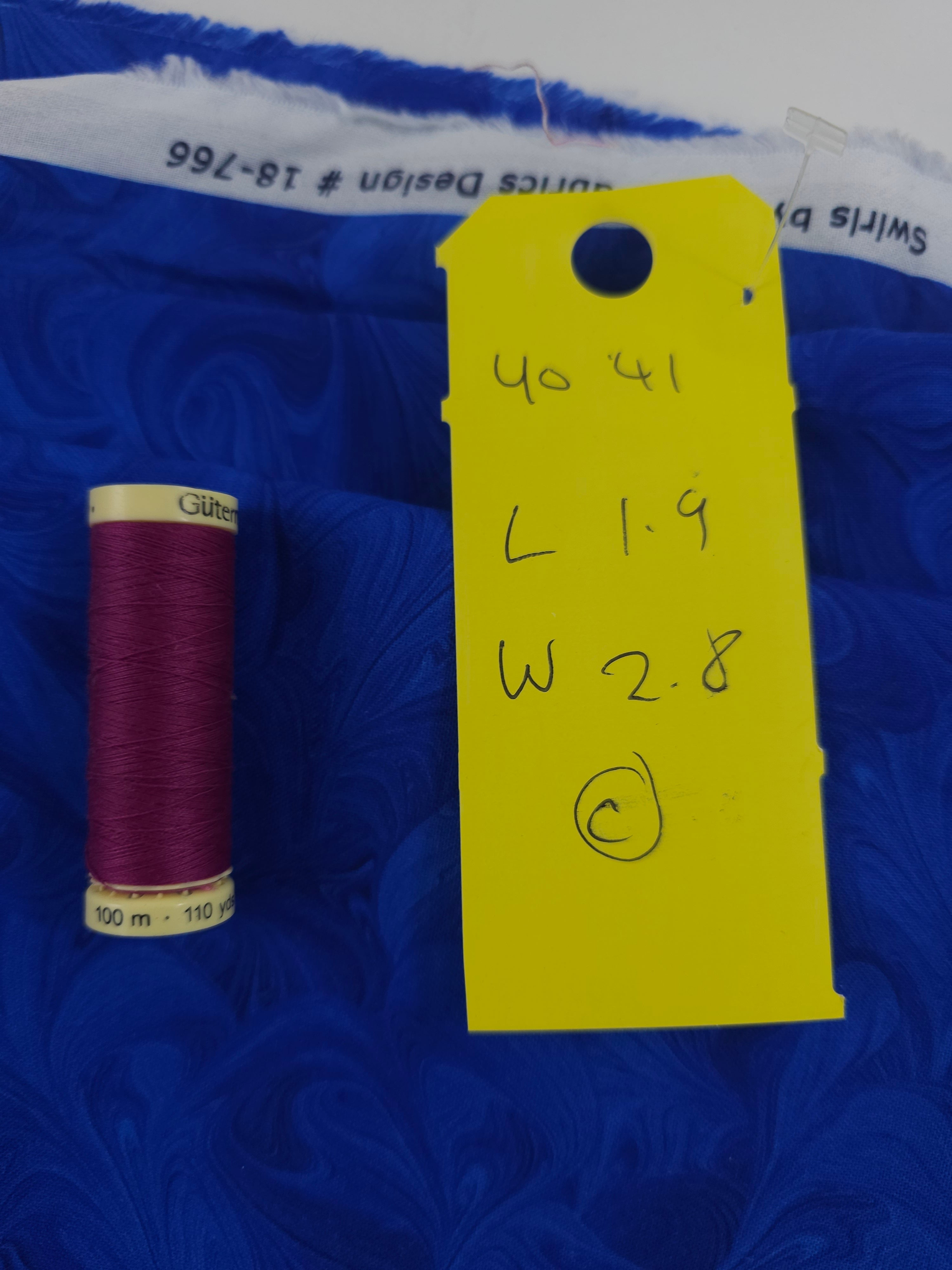 Cobalt shades Cotton- 1.9m piece
