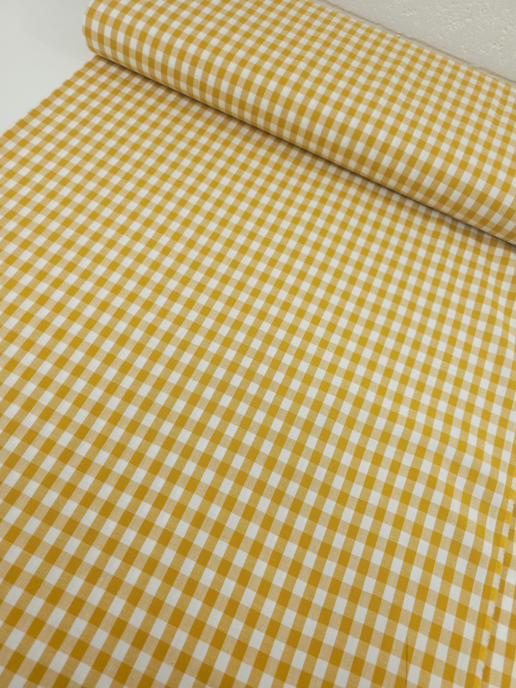 Marigold Gingham 100% Cotton 49"