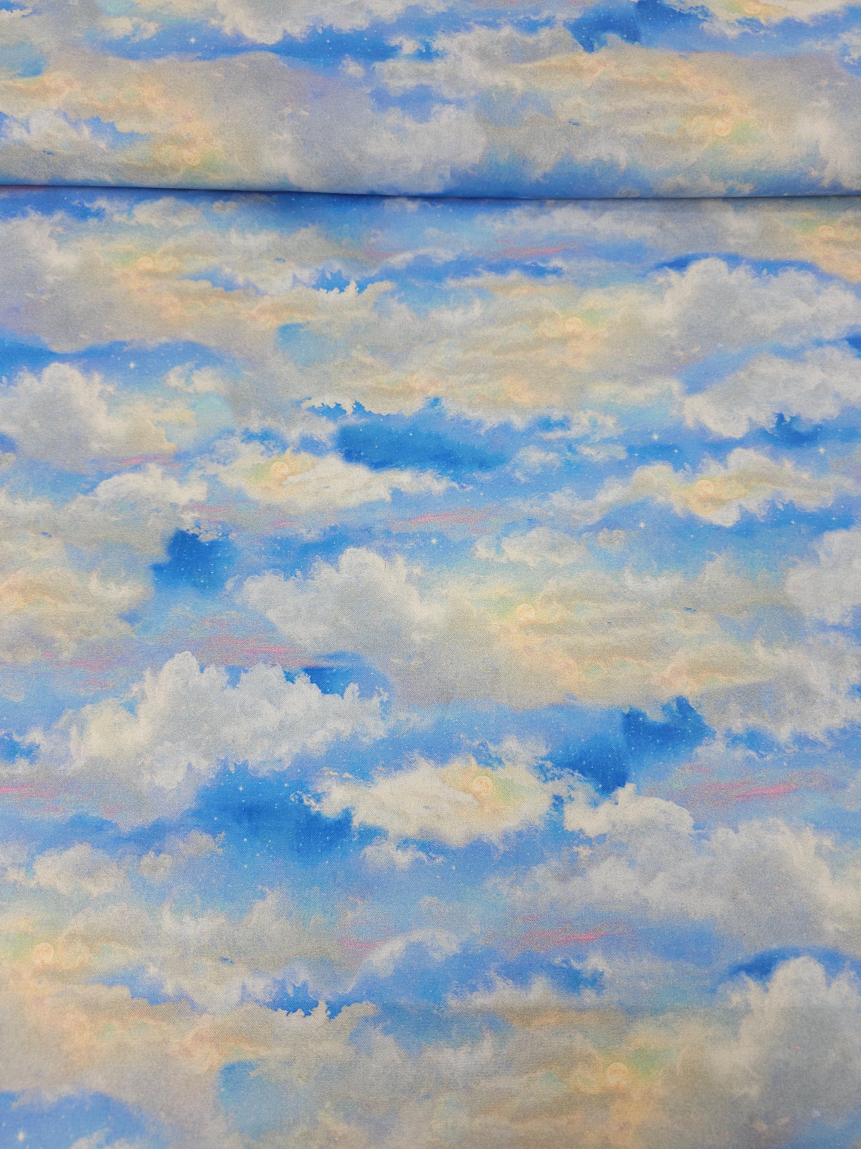 Bright Clouds 100% Cotton
