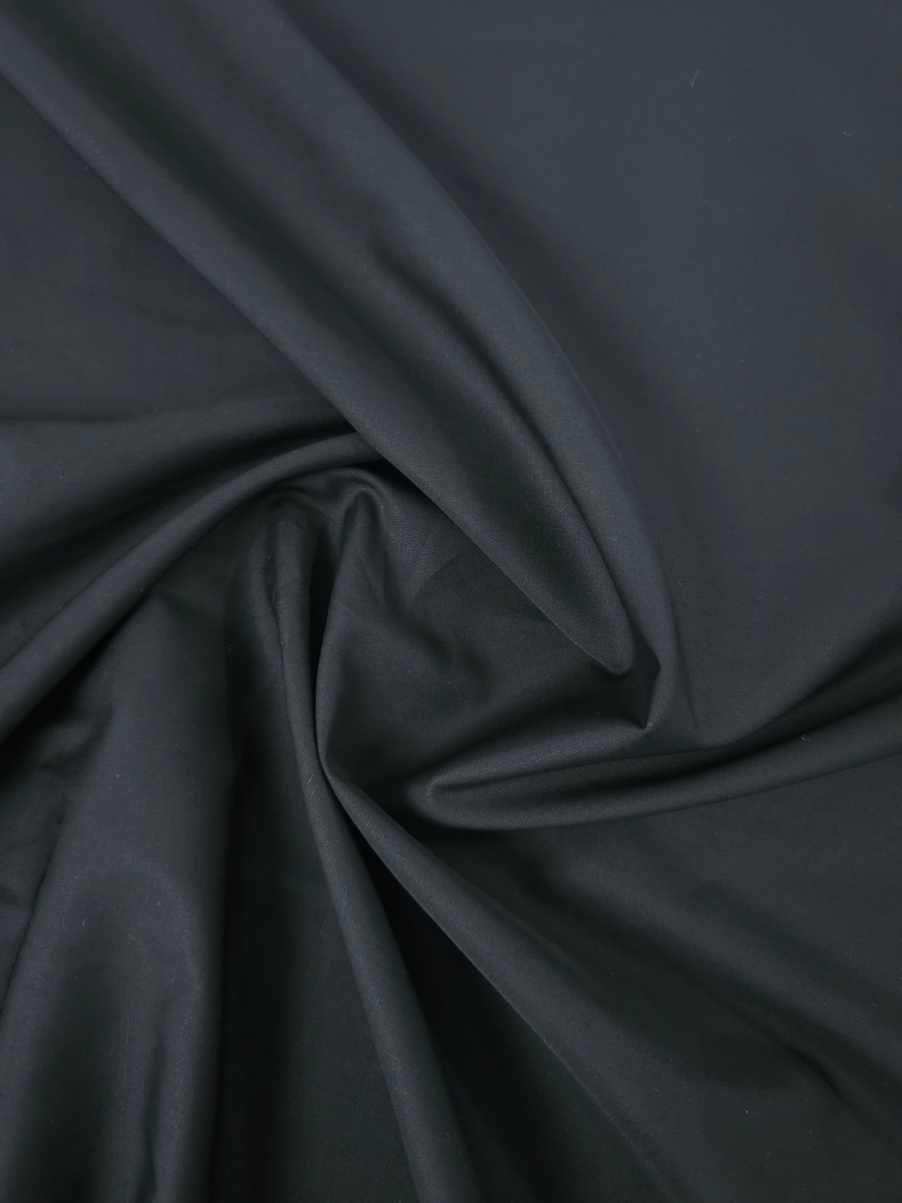 Black Cotton Poplin