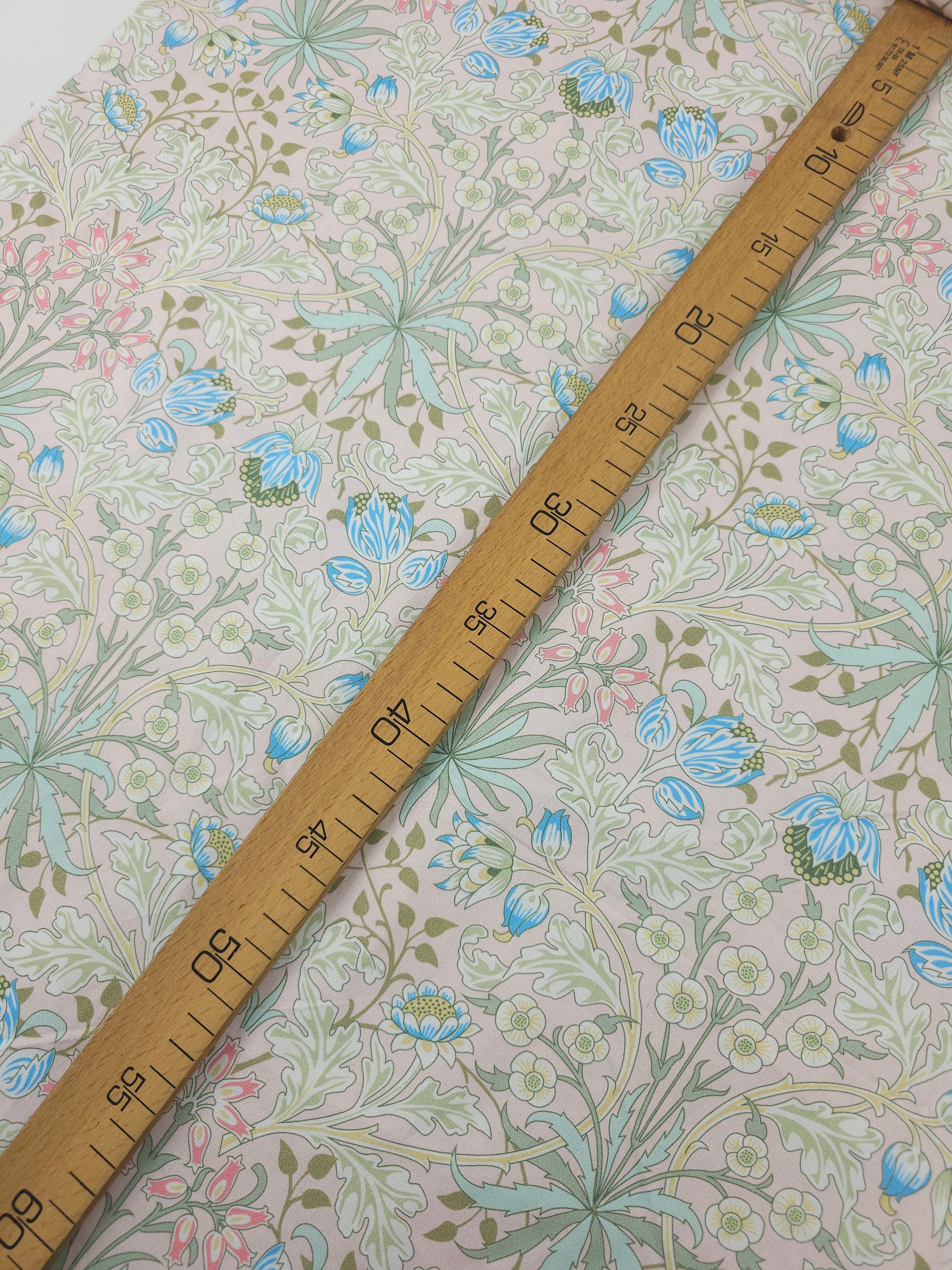 Light Pink Hyacinth Floral 100% Cotton - William Morris