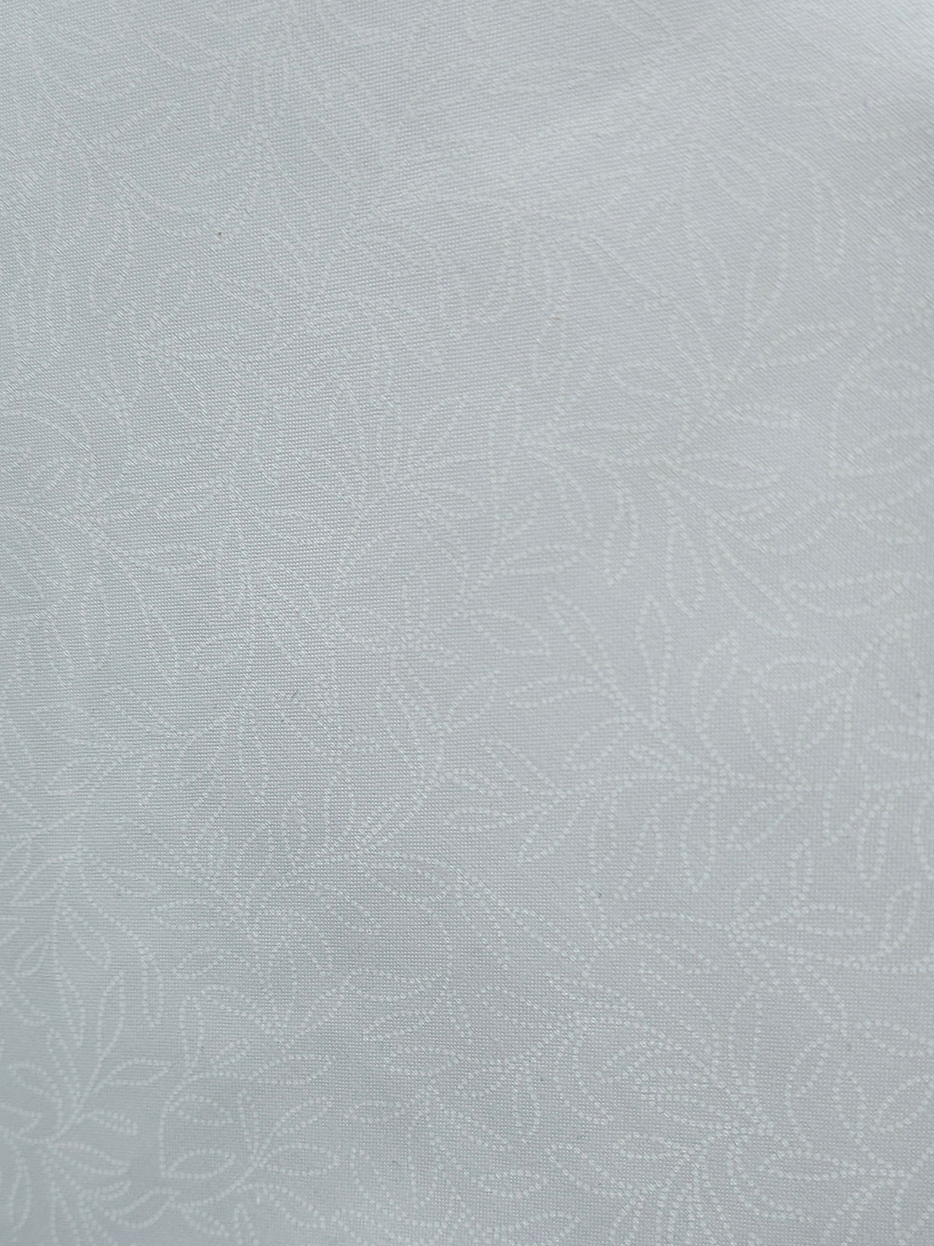 Dotty Leaf Trail White On White Tonal 100% Cotton