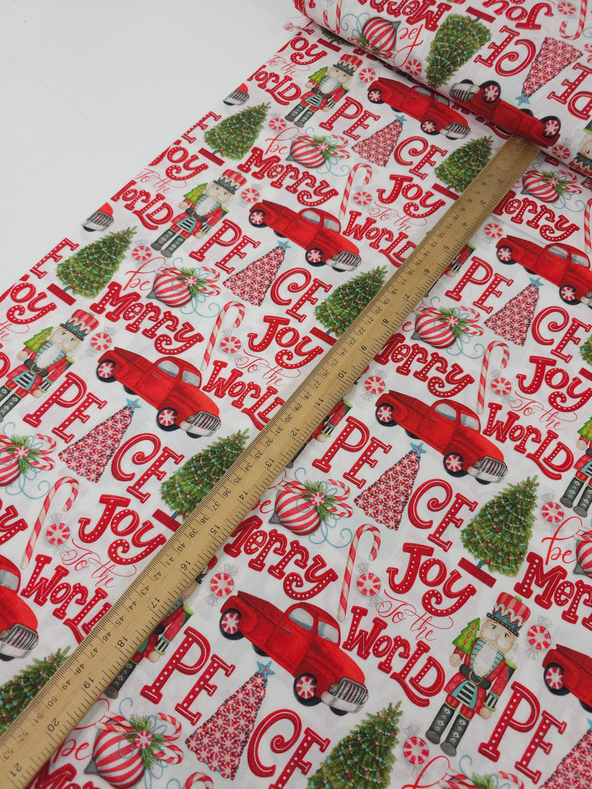 Peppermint Joy Christmas 100% Cotton