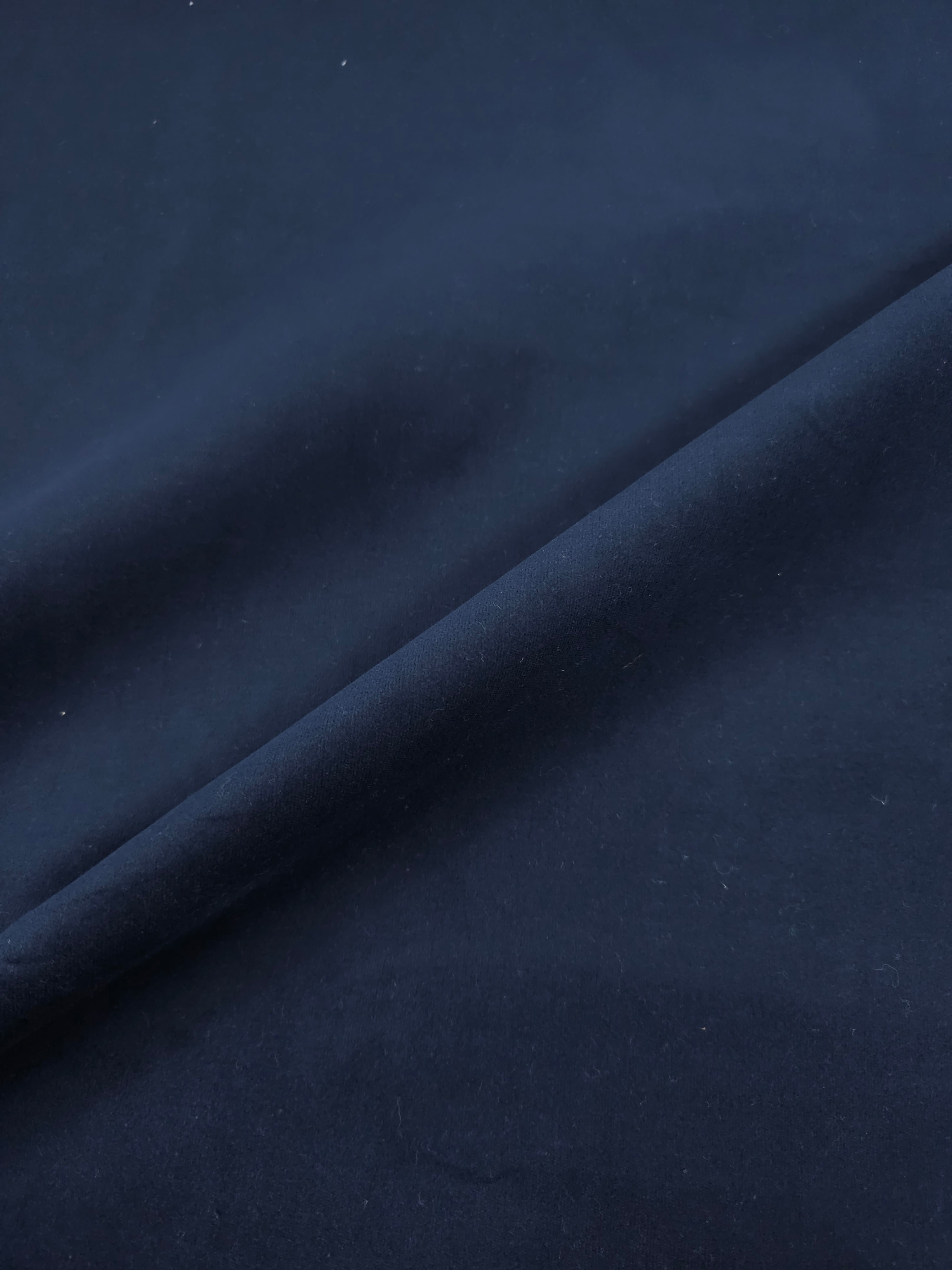 Navy Cotton Velvet