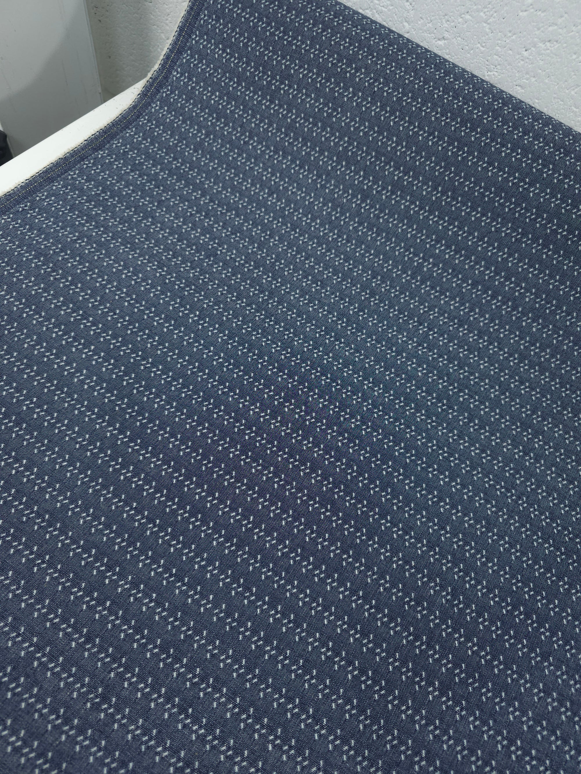 Ditsy Static Geometric Denim