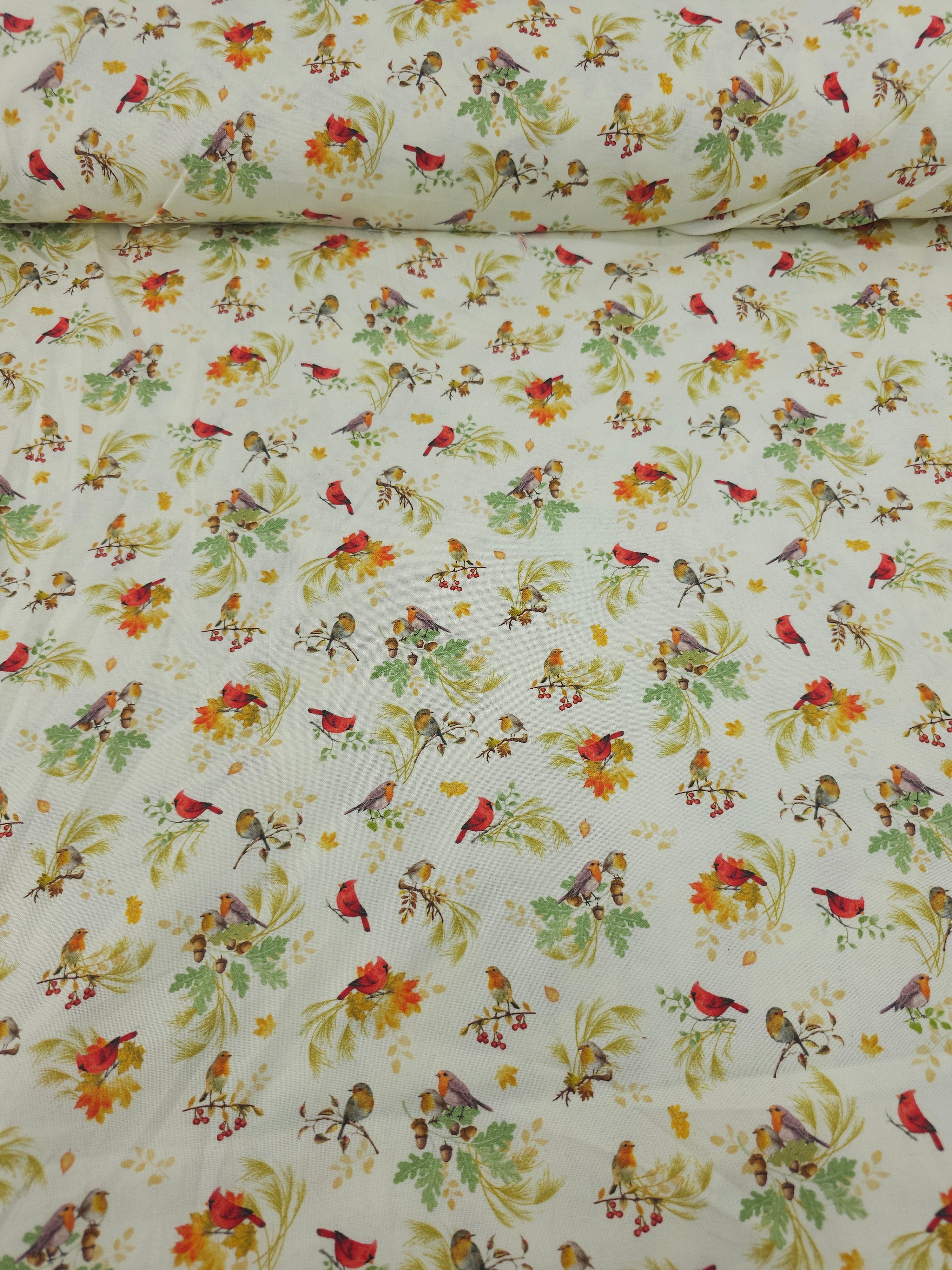 Harvest Robin Leaf 100% Cotton