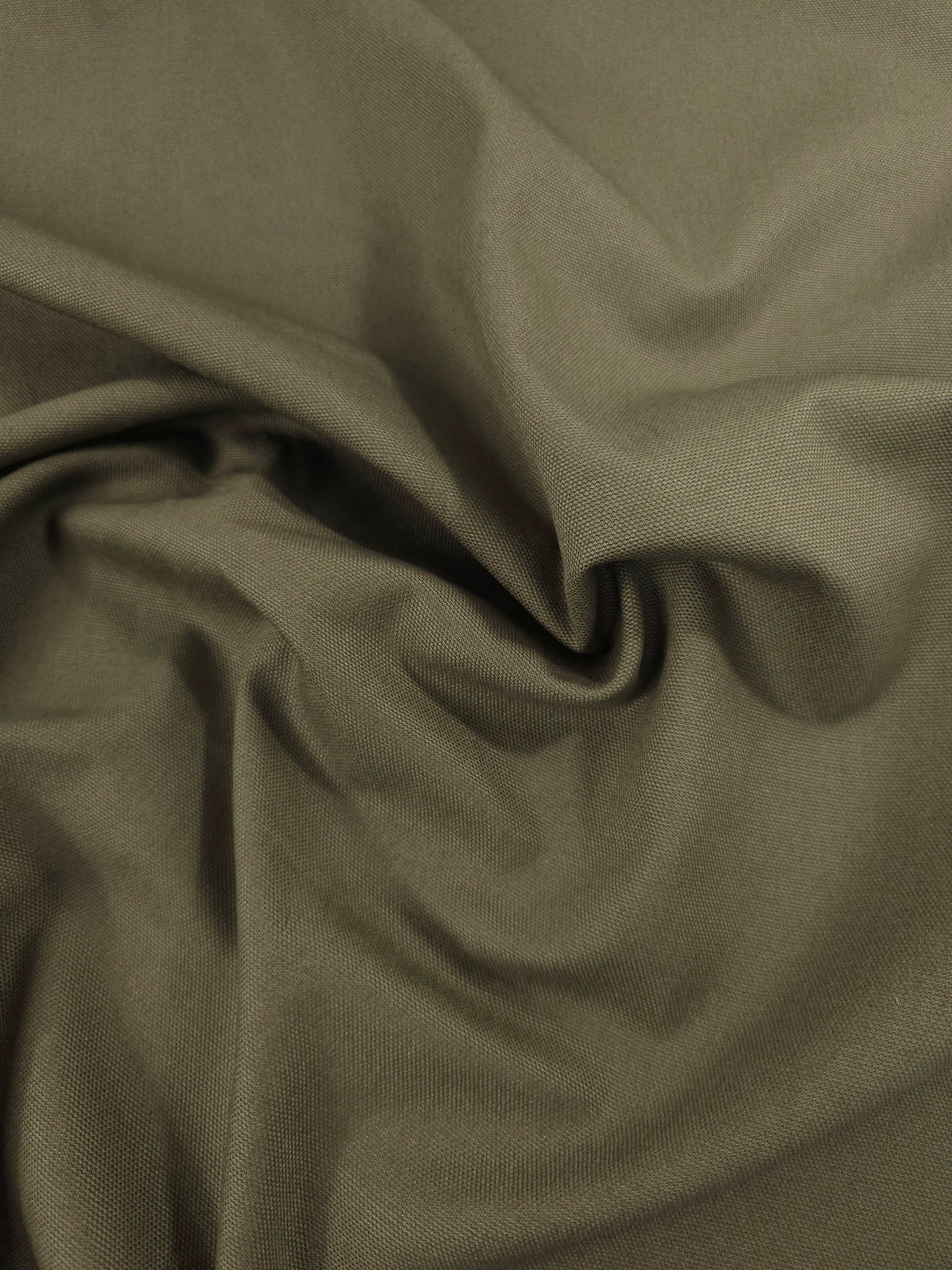 Moss Khaki Cotton Canvas