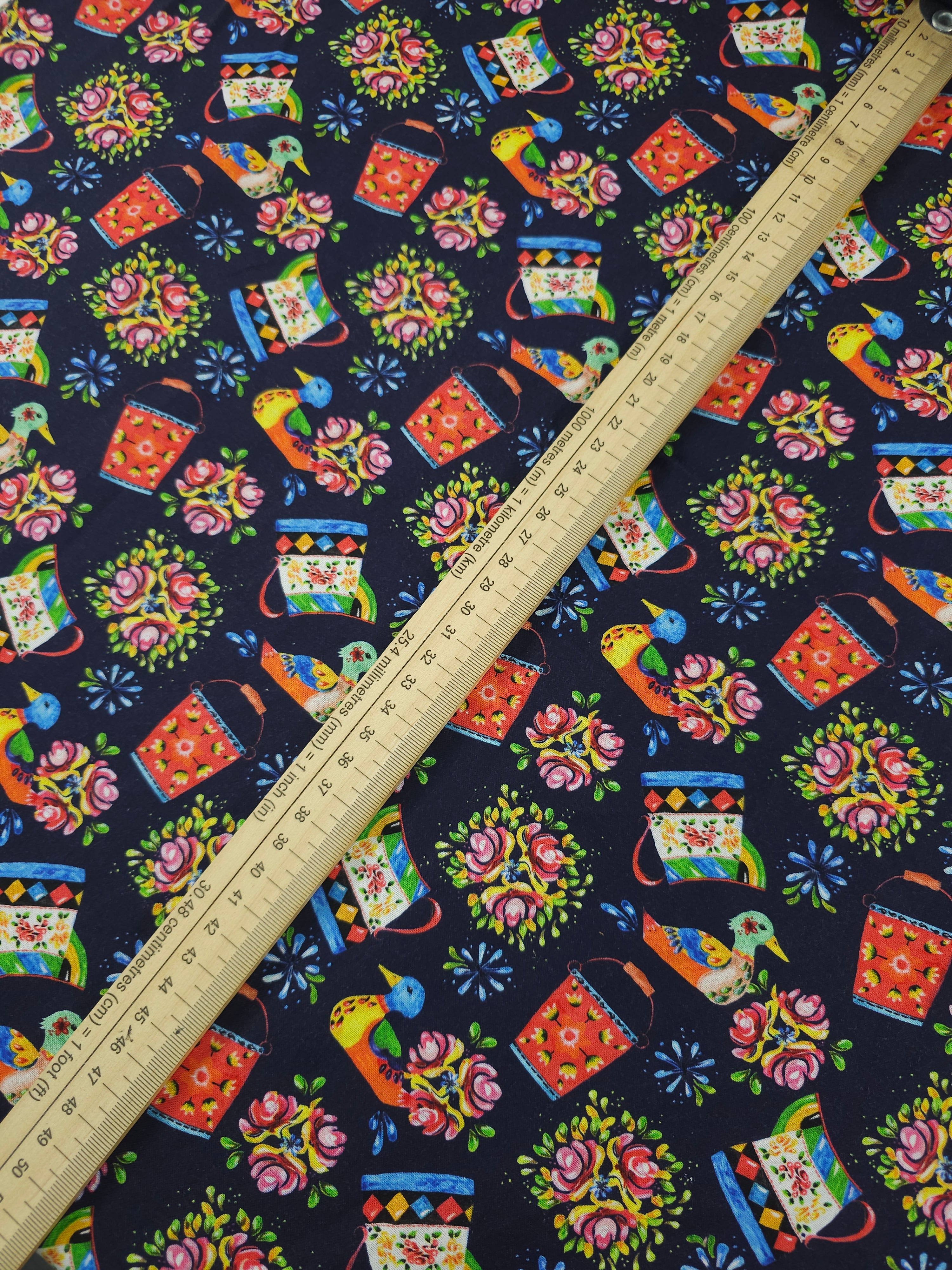 Indigo Bohemian Floral Waters 100% Cotton