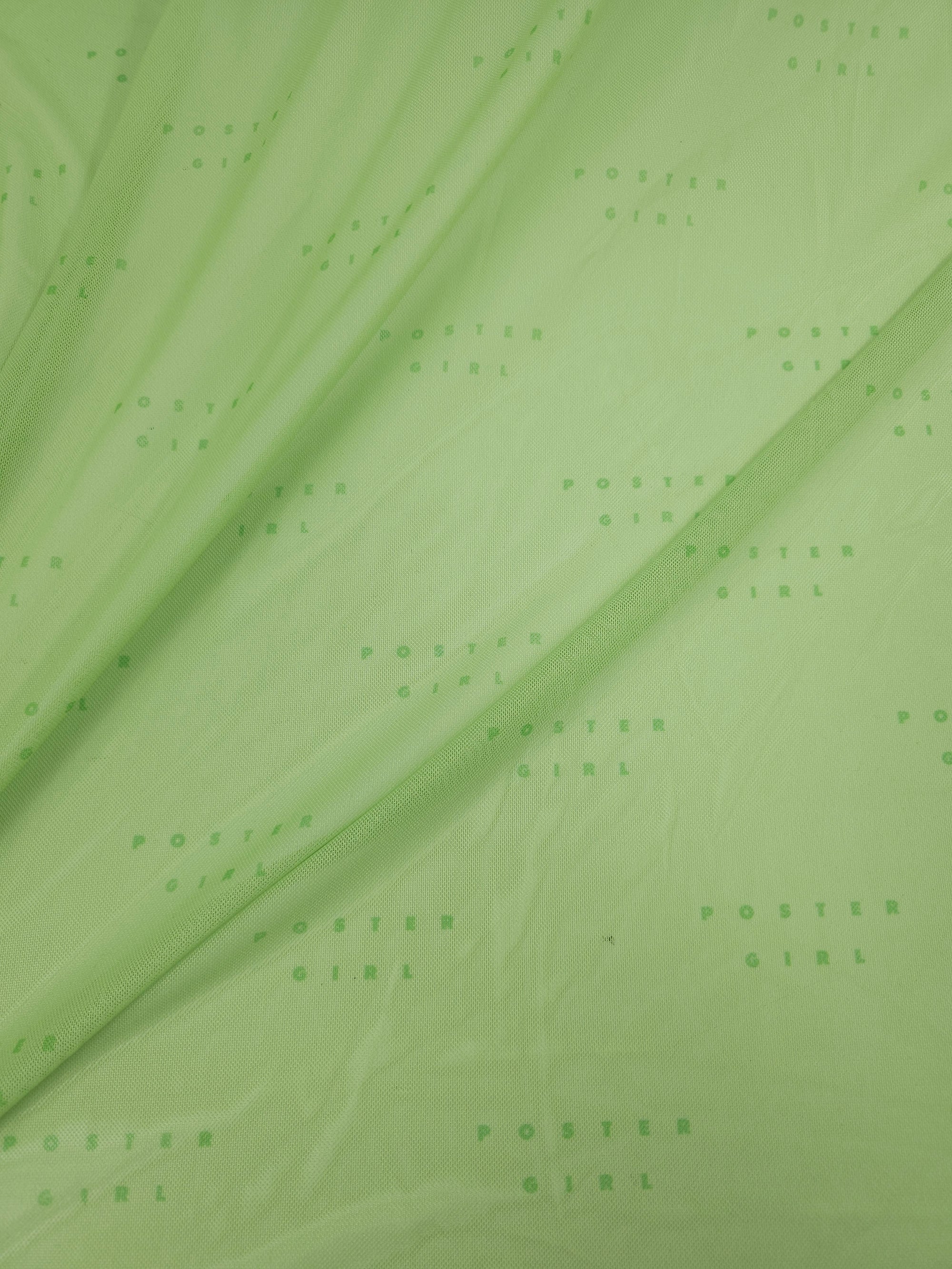 Light Green Statement Mesh *POSTER GIRL*