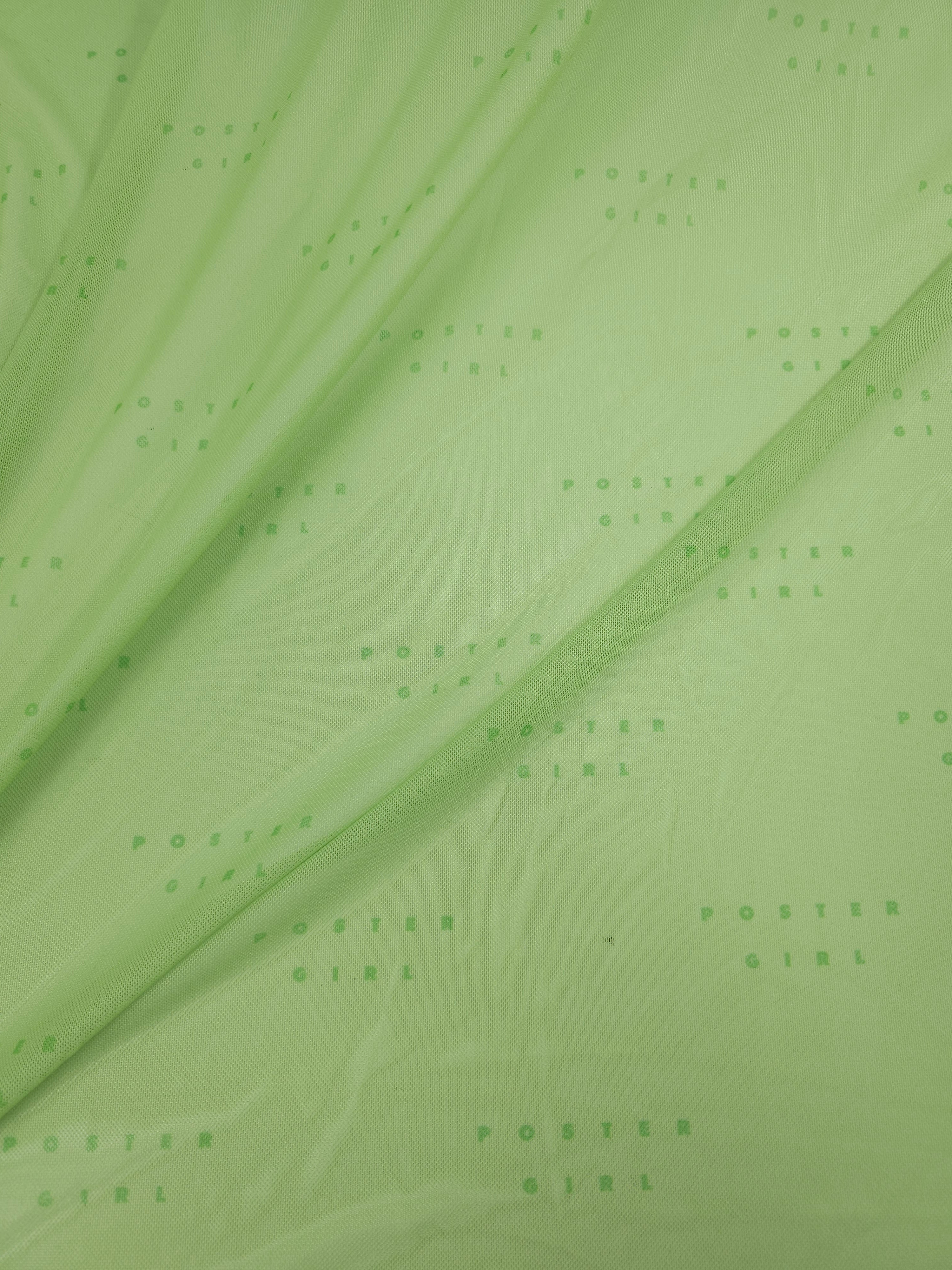 Light Green Statement Mesh *POSTER GIRL*