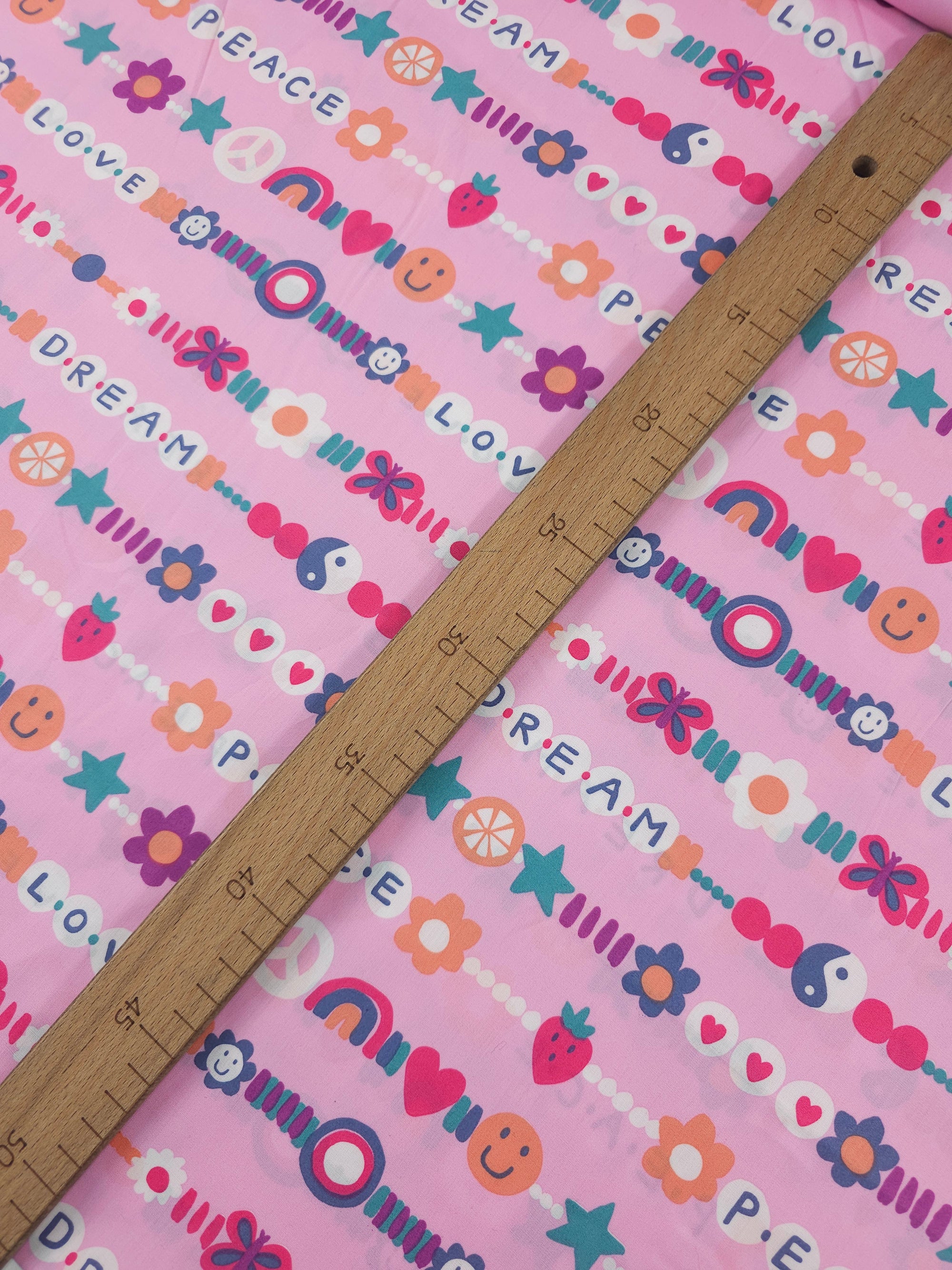 Pink Friendship Chain 100% Cotton 60"