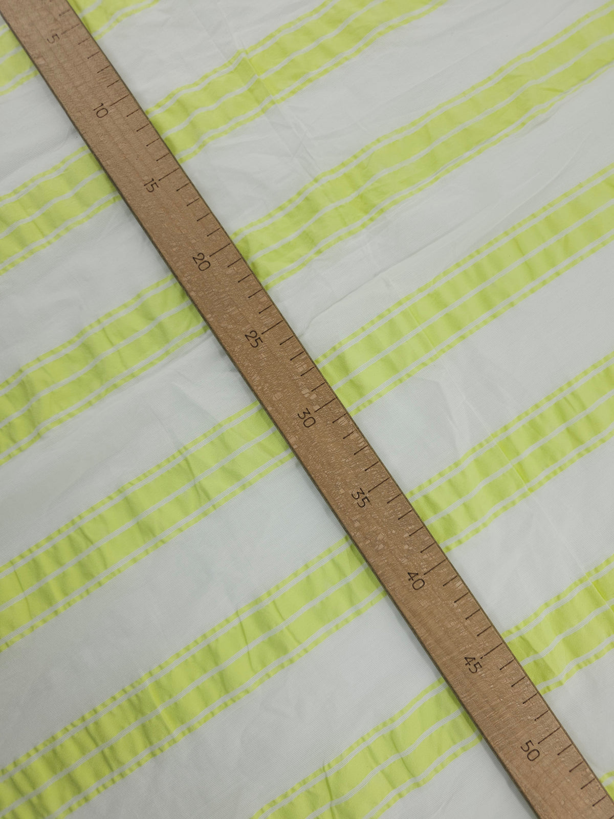 Lime Yellow Stripe Cotton SeerSucker