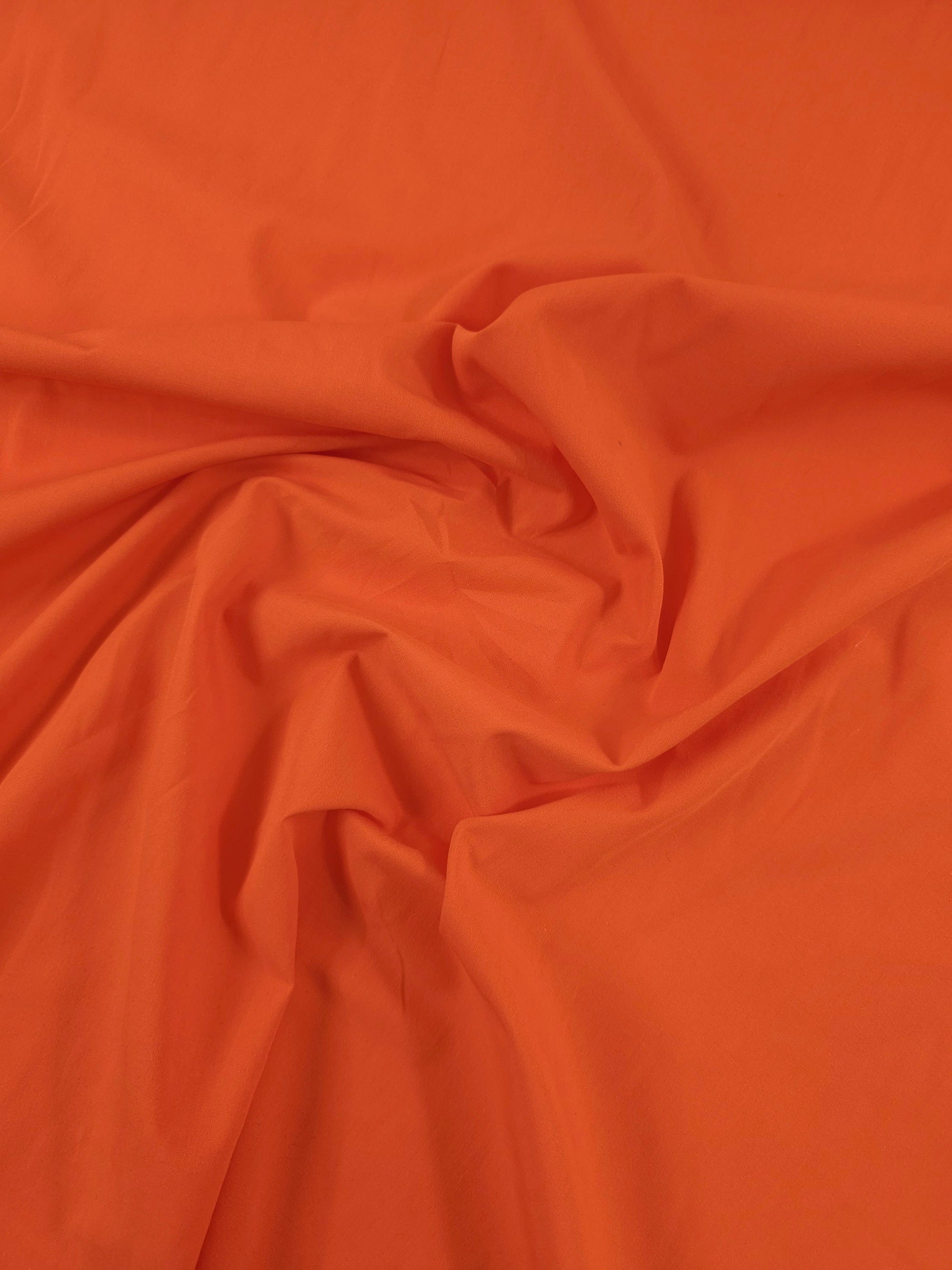 Orange Cotton Poplin