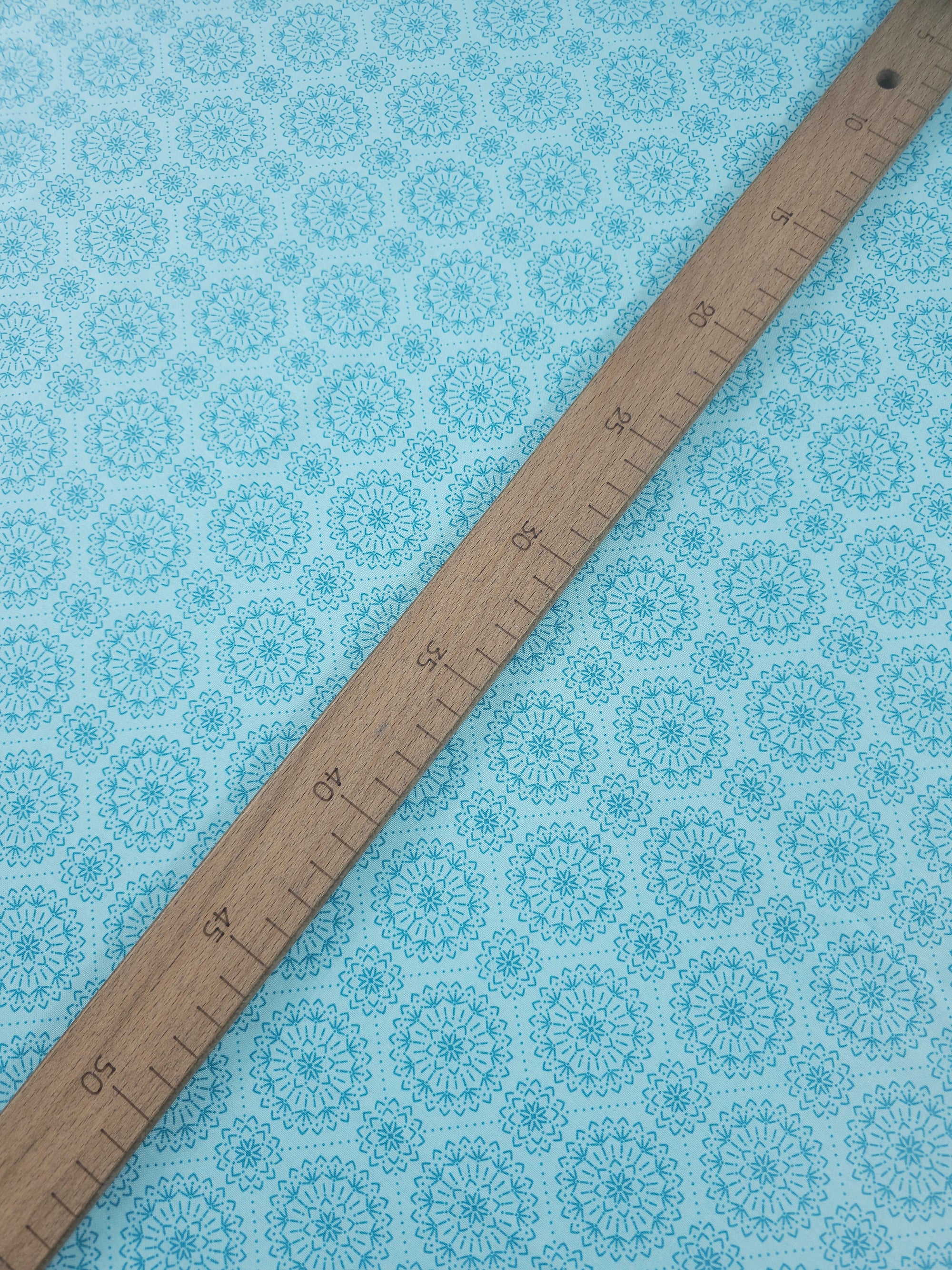 Light Blue Vintage Wildflowers 100% Cotton - Benartex