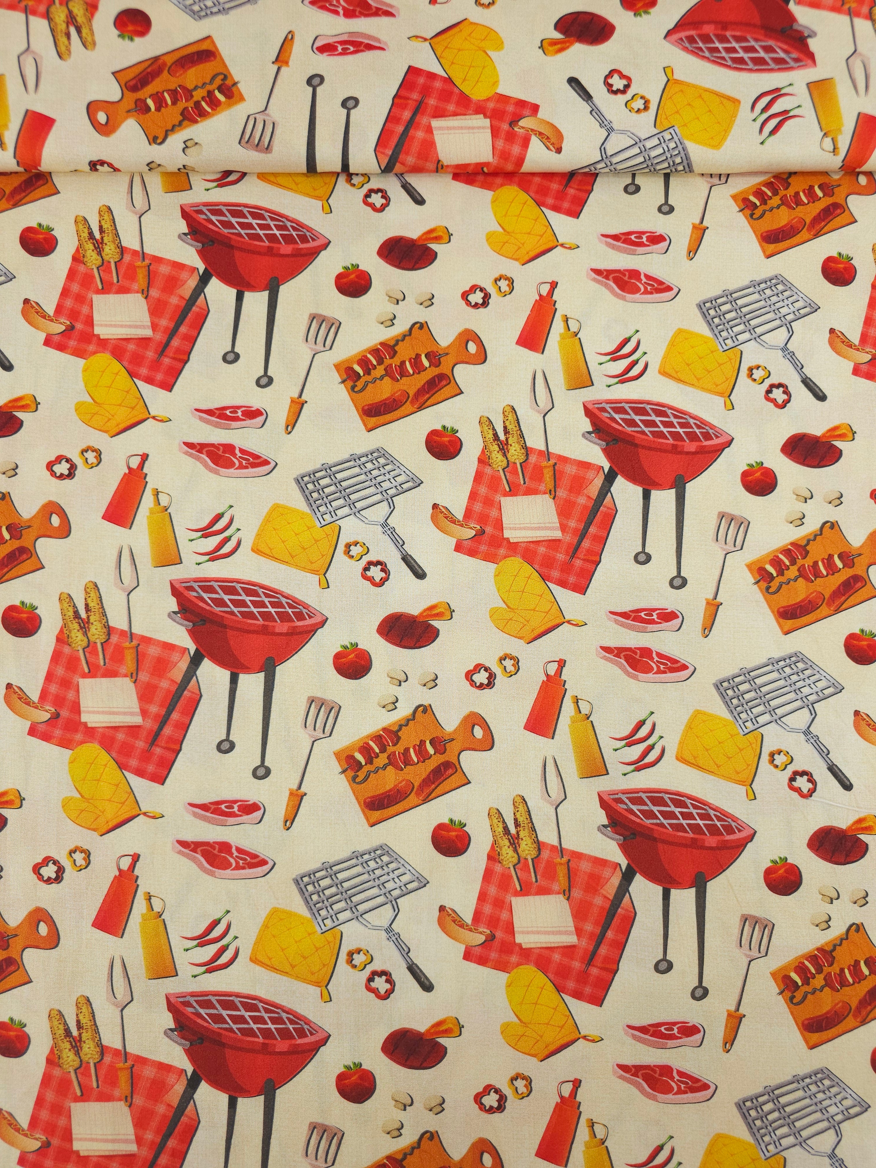 Backyard BBQ 100% Cotton