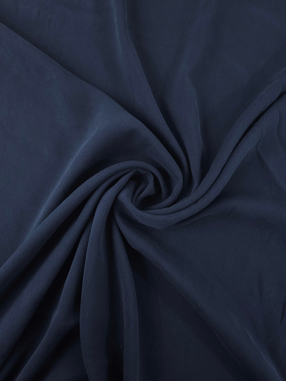 Midnight Navy Sandwashed Tencel Twill