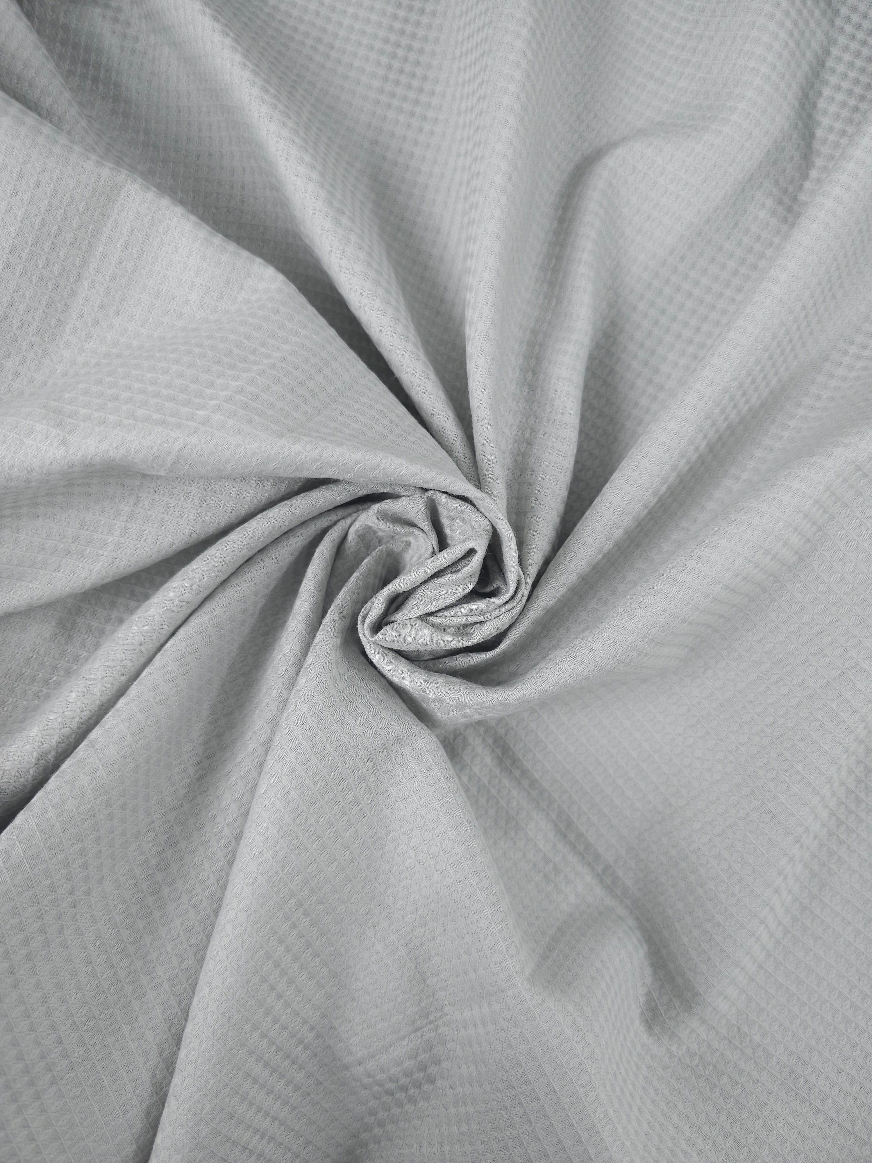 Light Grey Soft Waffle Cotton