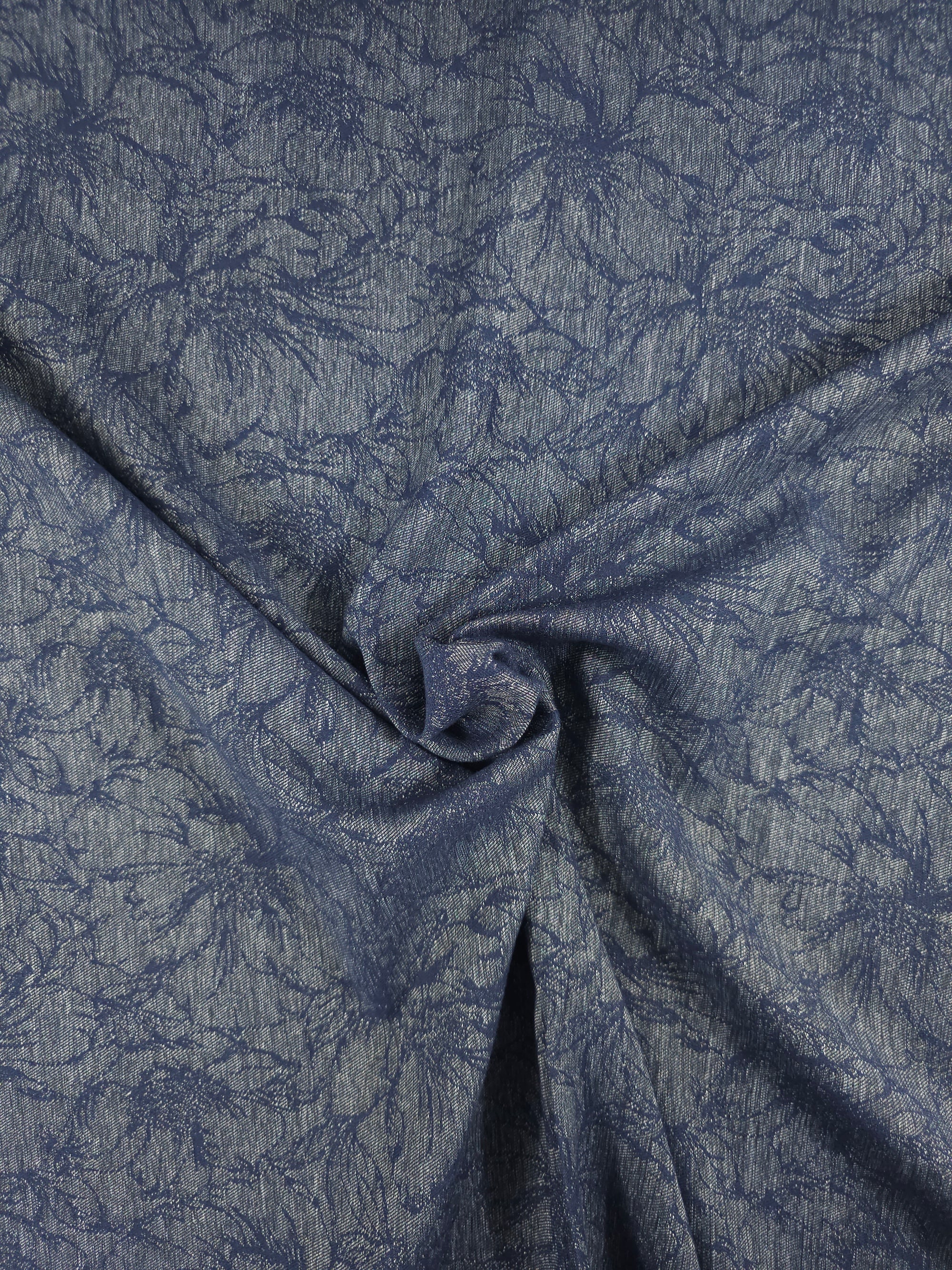 Floral Jacquard Dressmaking Denim